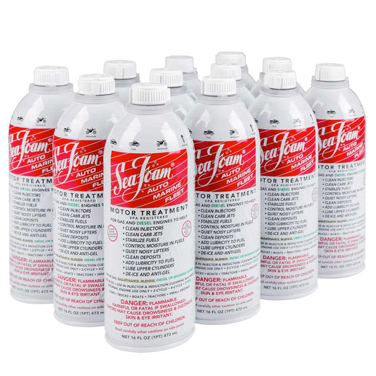 Sea Foam Motor Treatment Fuel & Oil Additive, SF16, 16 oz, Pack of 12