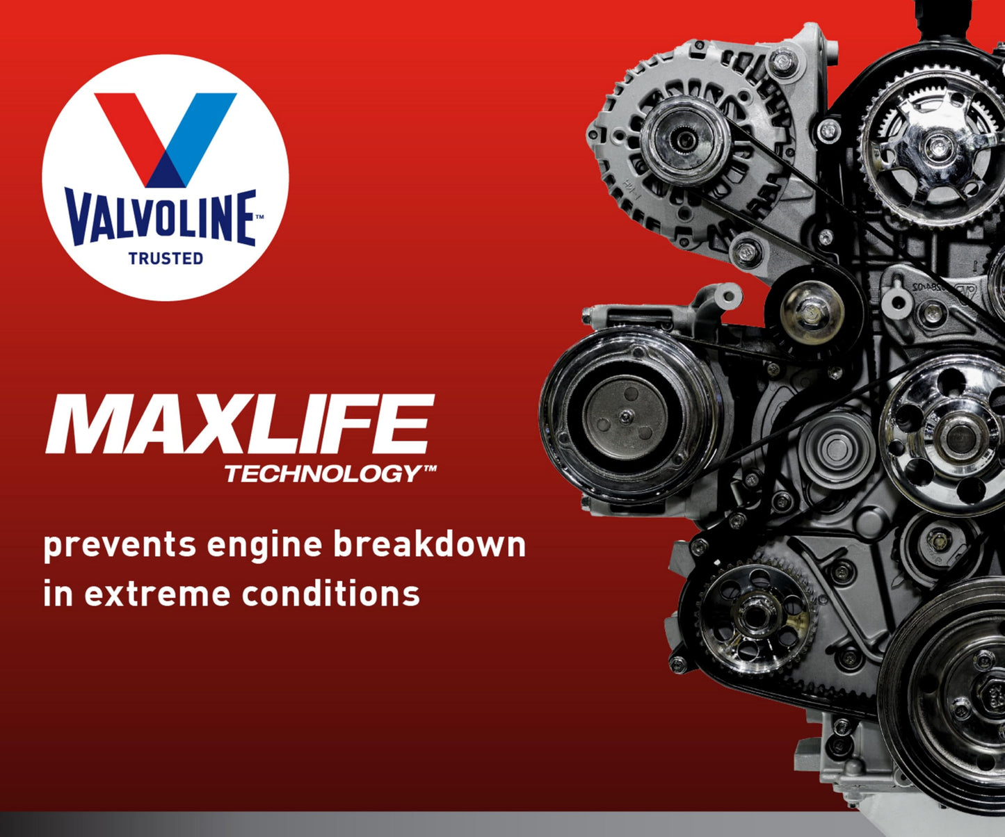 Valvoline Full Synthetic High Mileage with MaxLife Technology 5W-20 Motor Oil 5 Quart