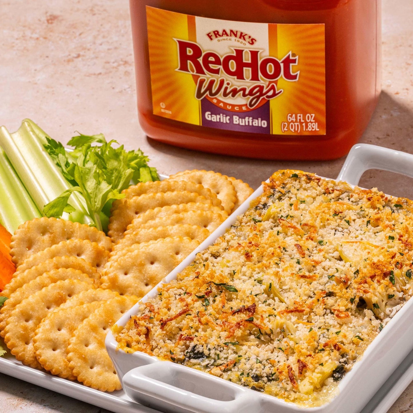 Frank's RedHot Garlic Buffalo Wings Sauce, 0.5 gal