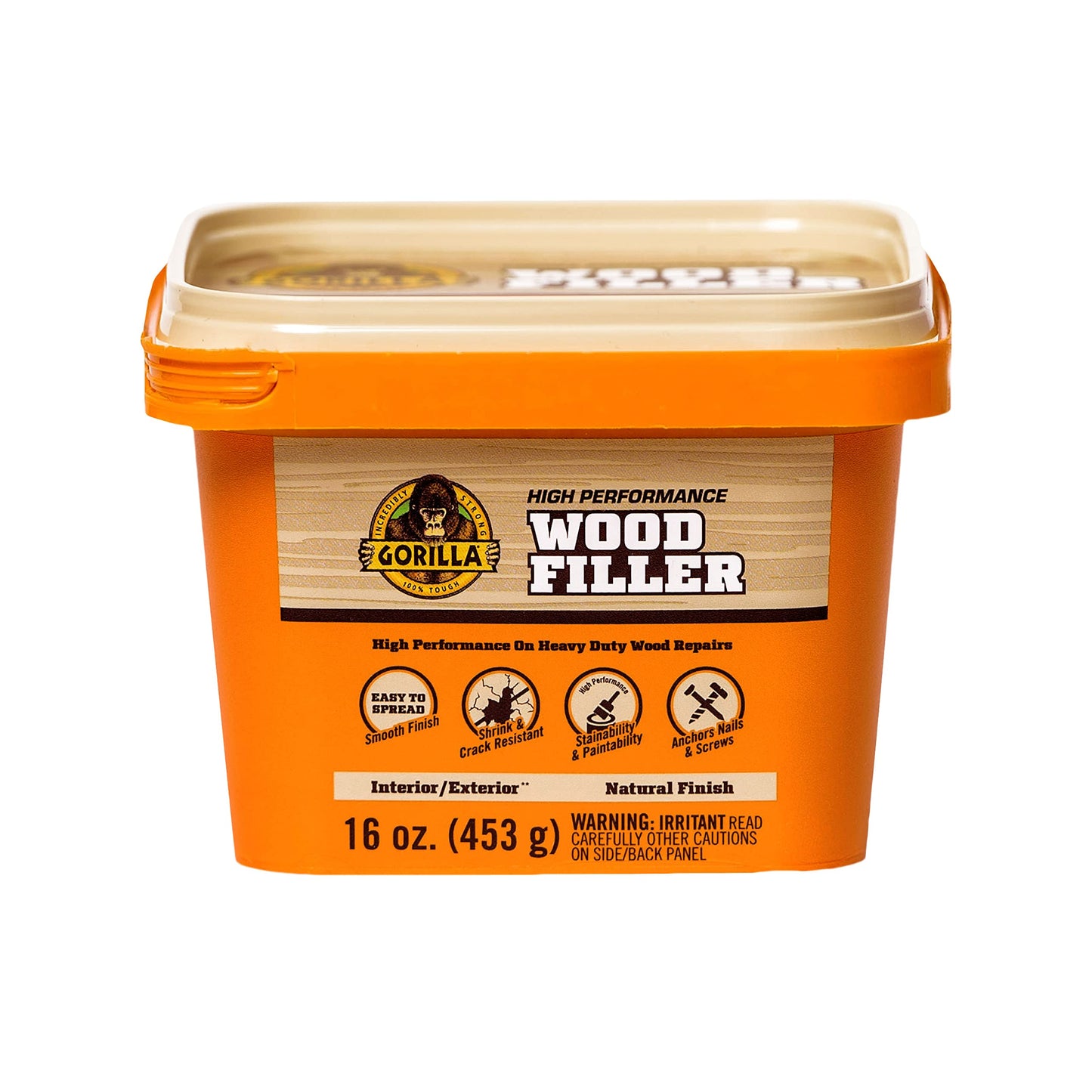 Gorilla All Purpose Wood Filler Wood Repair Kit with Putty Knife and Sanding Block