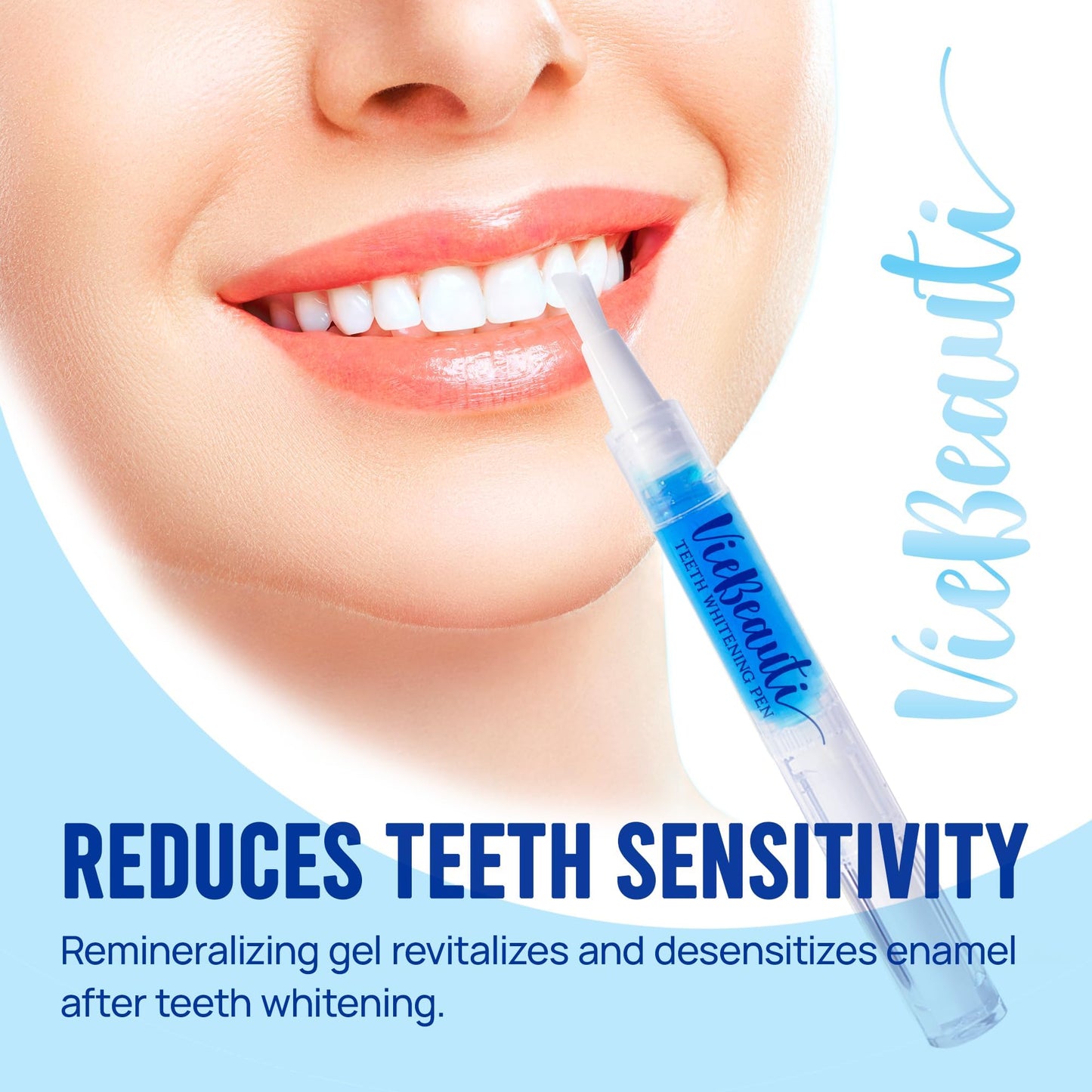 Teeth Whitening Pen Gel Kit: 35% Carbamide Peroxide Gel for Stain Removal - No Sensitivity with Remineralizing Pen for a Brighter Whiter Smile Mint (5 Pack)