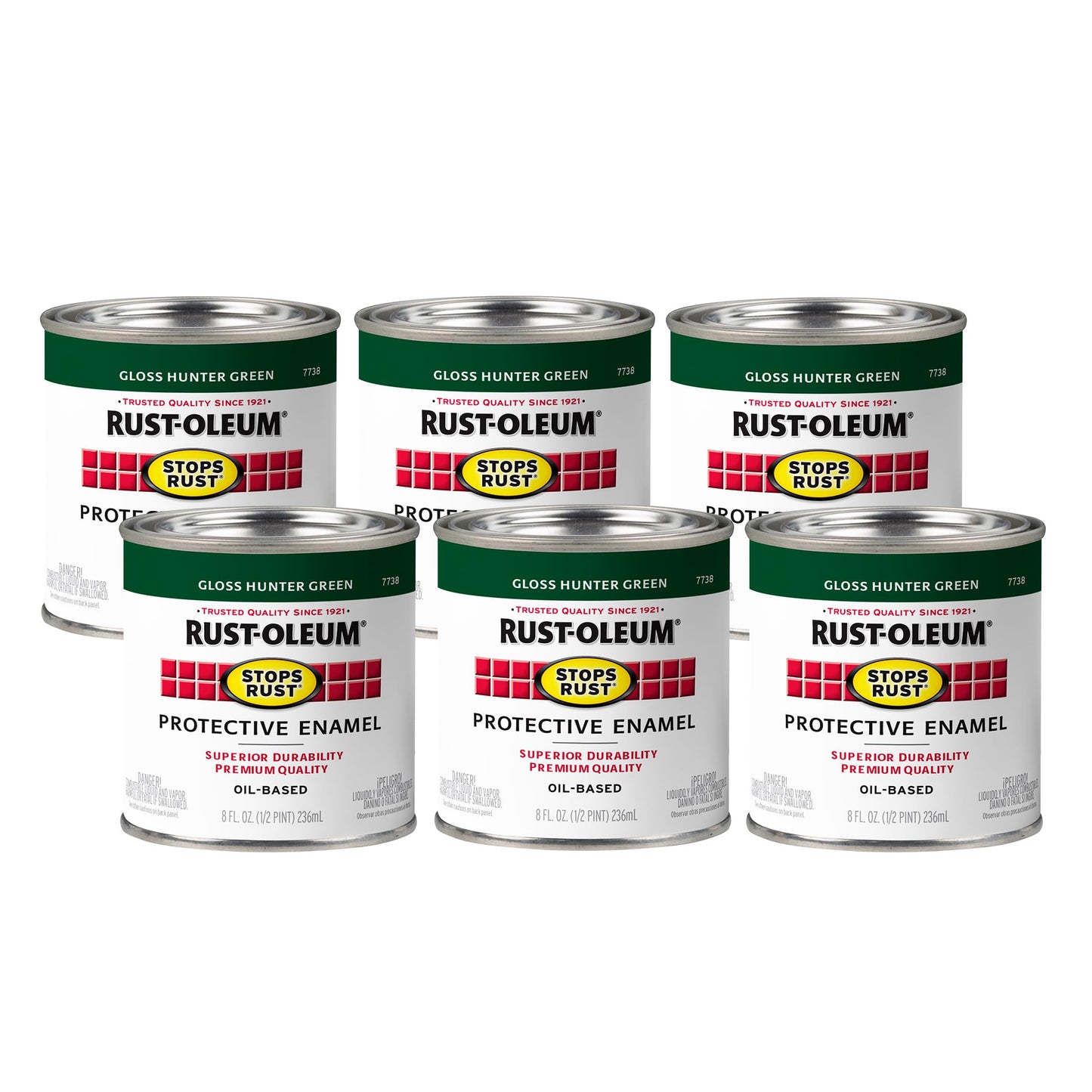 Rust-Oleum 7779502 Stops Rust Brush On Paint, Quart, Gloss Black, 32 Fl Oz (Pack of 1)
