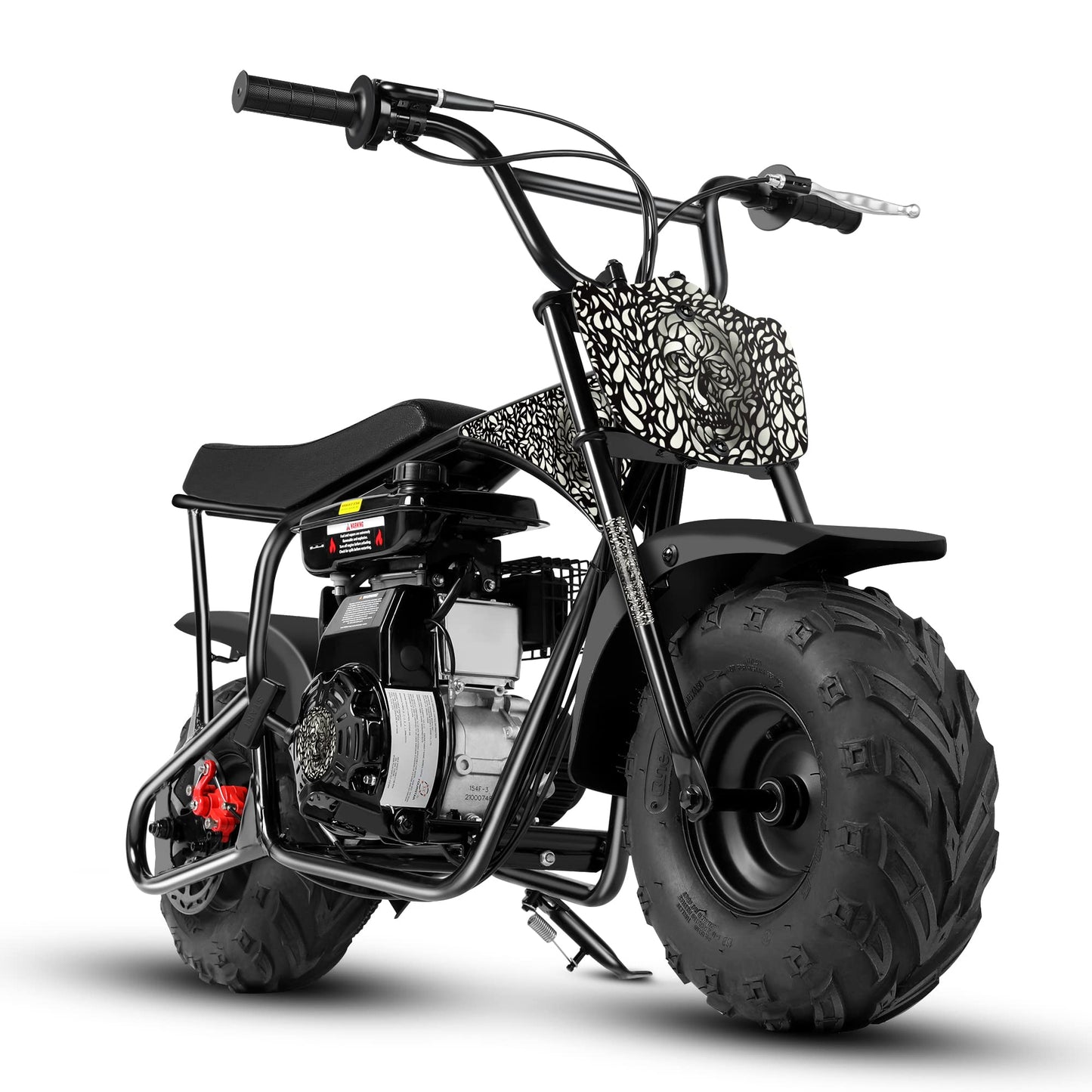 Oryxearth Mini Dirt Bike for Kids, Gas Powered Off Road Pit with Automatic Transmission and Pull Start Kids