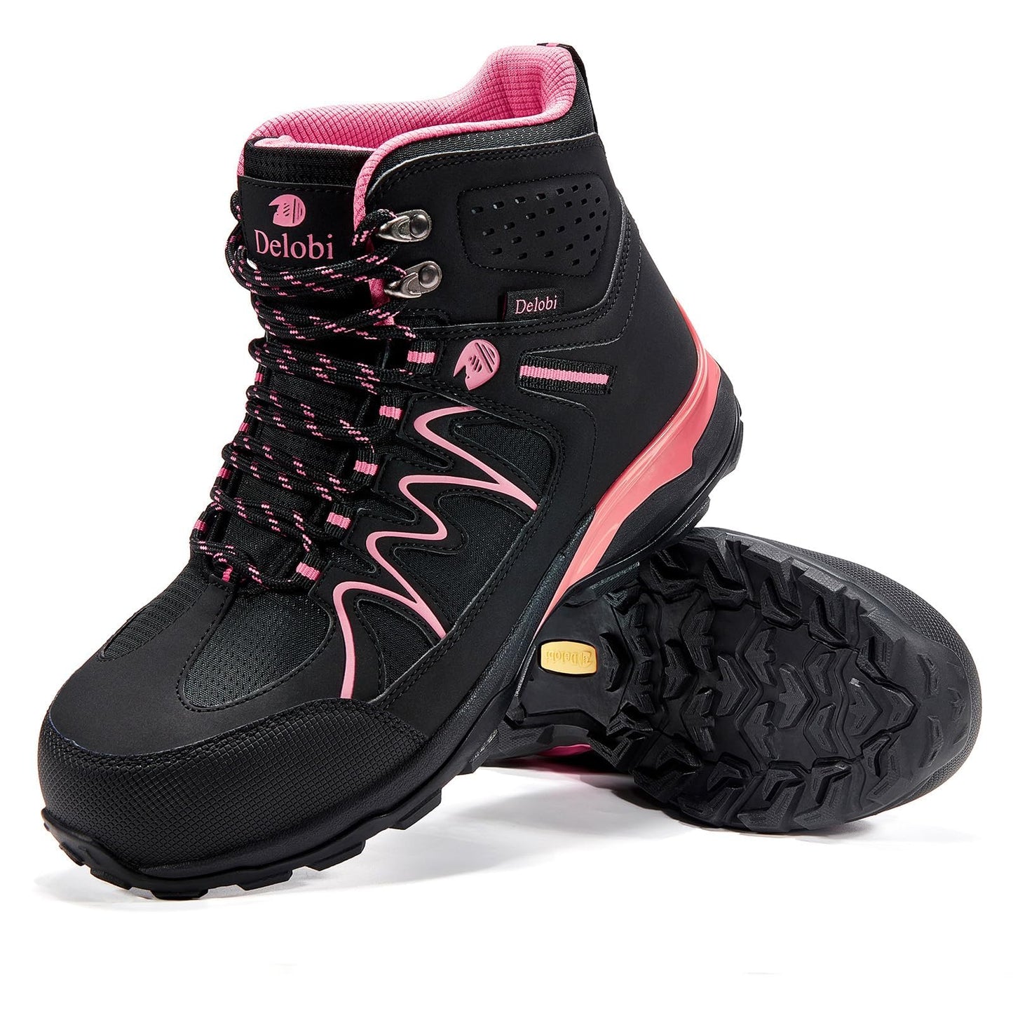 Steel Toe Work Boots for Women - Insulated Work Boots Steel Toe Sneakers Comfortable Construction Boot Lightweight Work & Safety Toe Shoes Gifts for Construction Workers for Work Construction