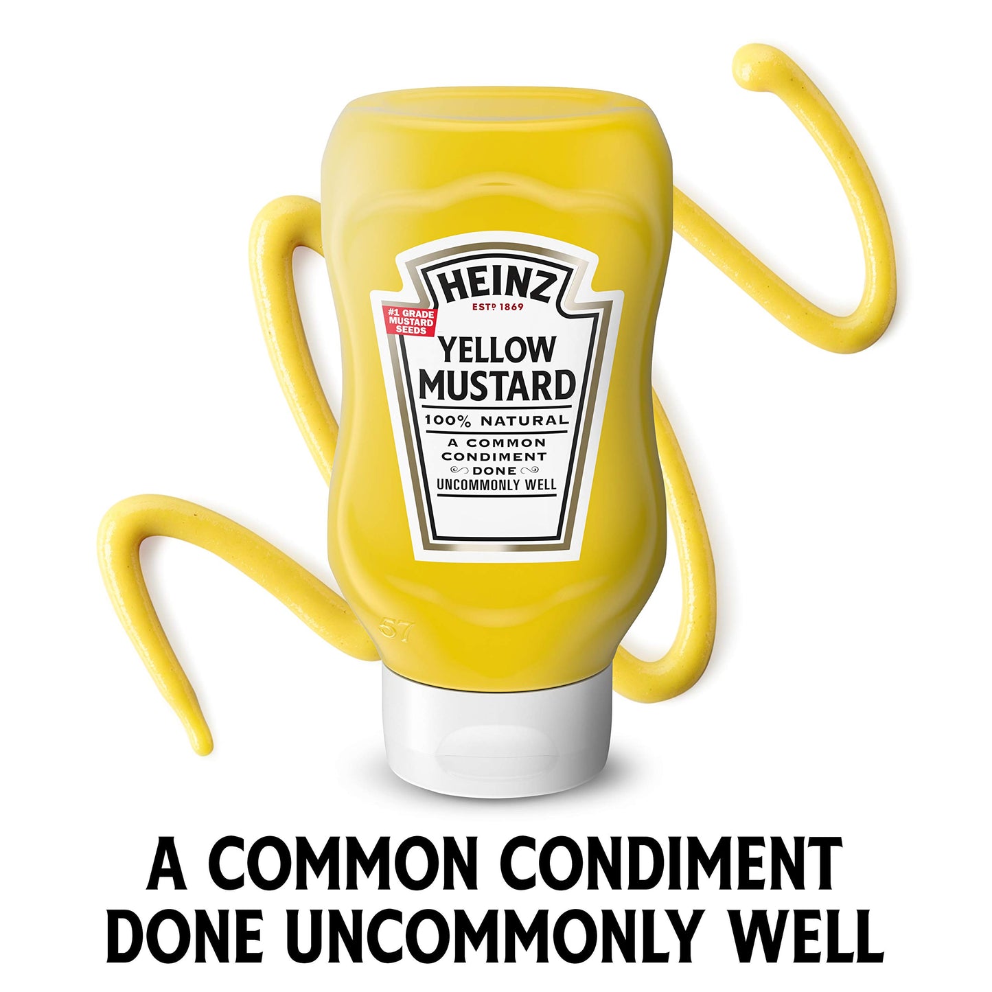 Heinz Yellow Mustard, 20 oz Bottle
