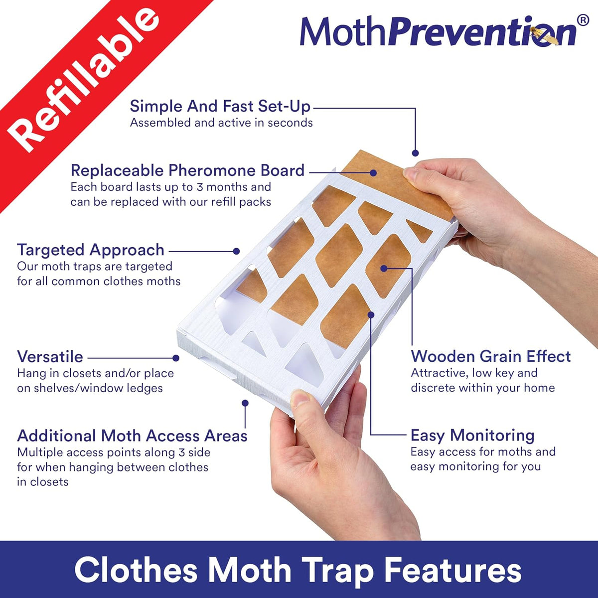 Premium Moth Traps for Clothes - Moth Traps with Pheromones - Strongest Premium Moth Traps for Clothes - Moth Traps with Pheromones - Strongest