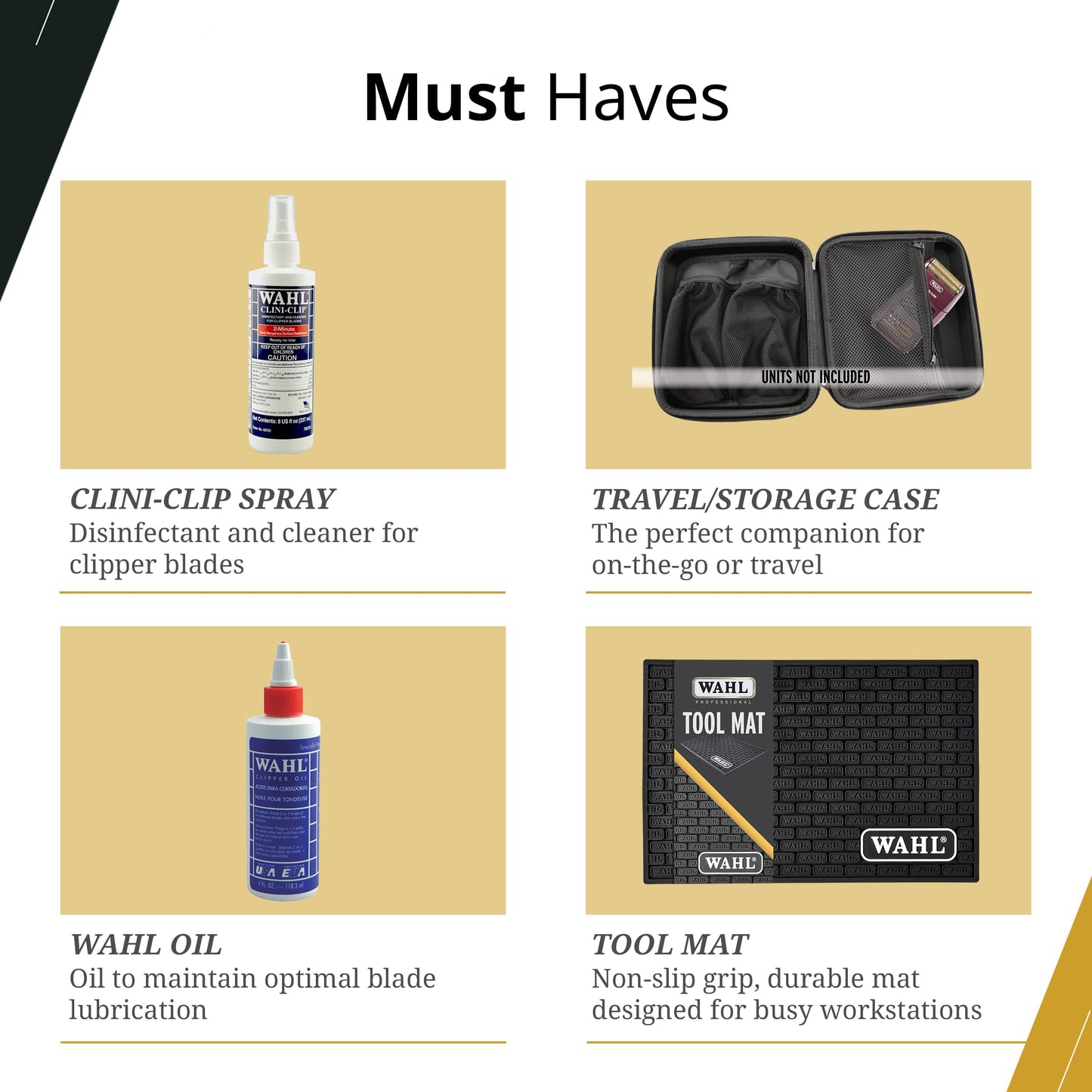 Wahl Professional 5-Star Barber Combo, Corded Legend Clipper & Hero T-Blade Trimmer Set, Black/Gold Finish