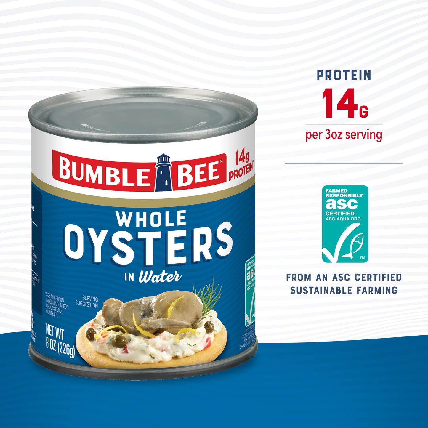 Bumble Bee Hot & Spicy Hardwood Smoked Oysters, 3.75 oz Tin (Pack of 12) - 20g Protein per Serving, Gluten Free, Keto
