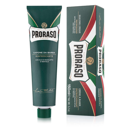 Proraso Shaving Cream - Eucalyptus Oil & Menthol - Refreshing Shave Cream for All Beard Types - Premium Italian Shaving for Men - 5.2oz