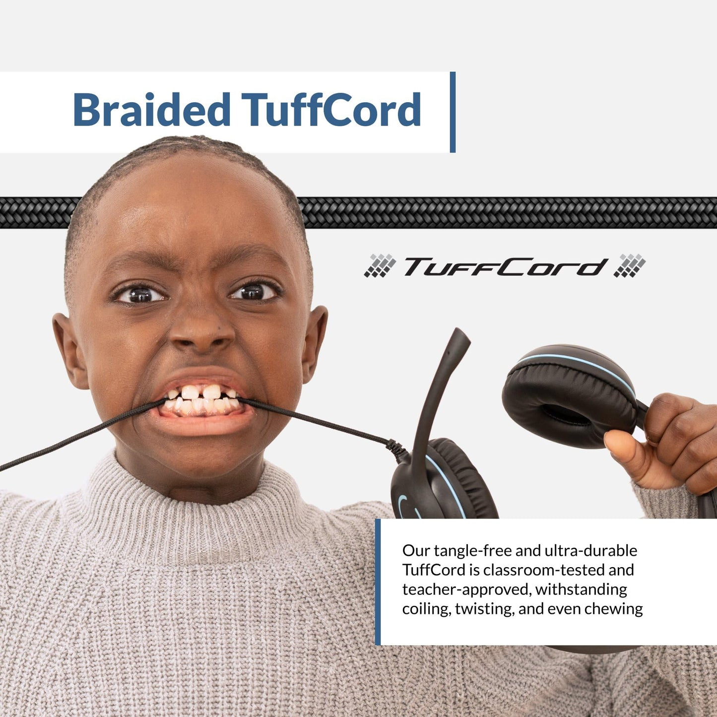 Cyber Acoustics 3.5mm Stereo Headset (AC-5002) – Durable, Crisp, and Clear Communication in Classrooms and at Home