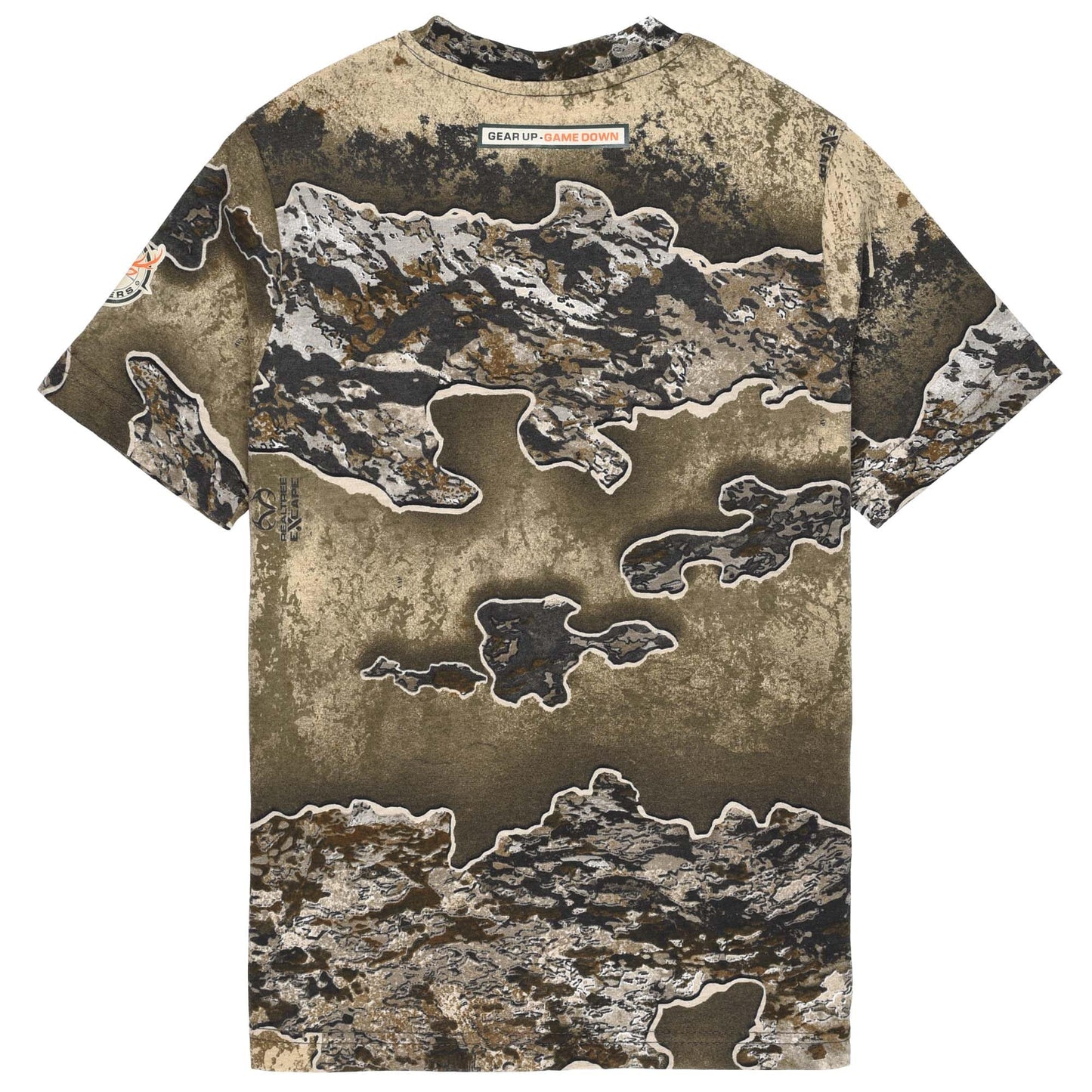 Youth Camouflage Short Sleeve Crewneck Shirt for Boys and Girls