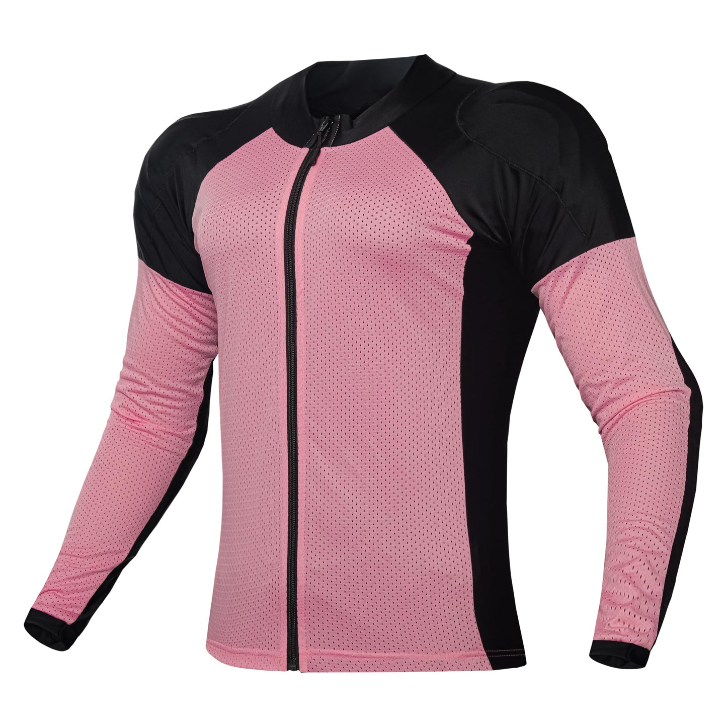 WICKED STOCK Mesh Armored Motorcycle Shirt - CE Level 2 Unisex Motorcycle Protective Shirt for Summer with Removable Padding