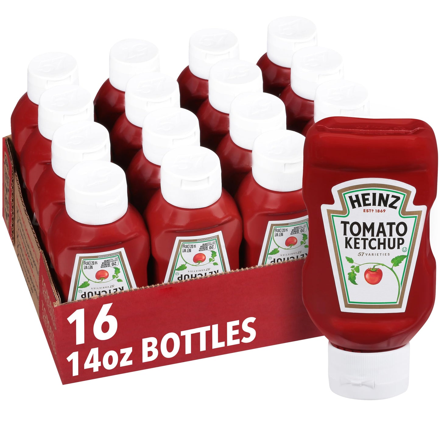 Heinz Ketchup Forever Full Inverted Bottle (20 oz, Pack of 12)