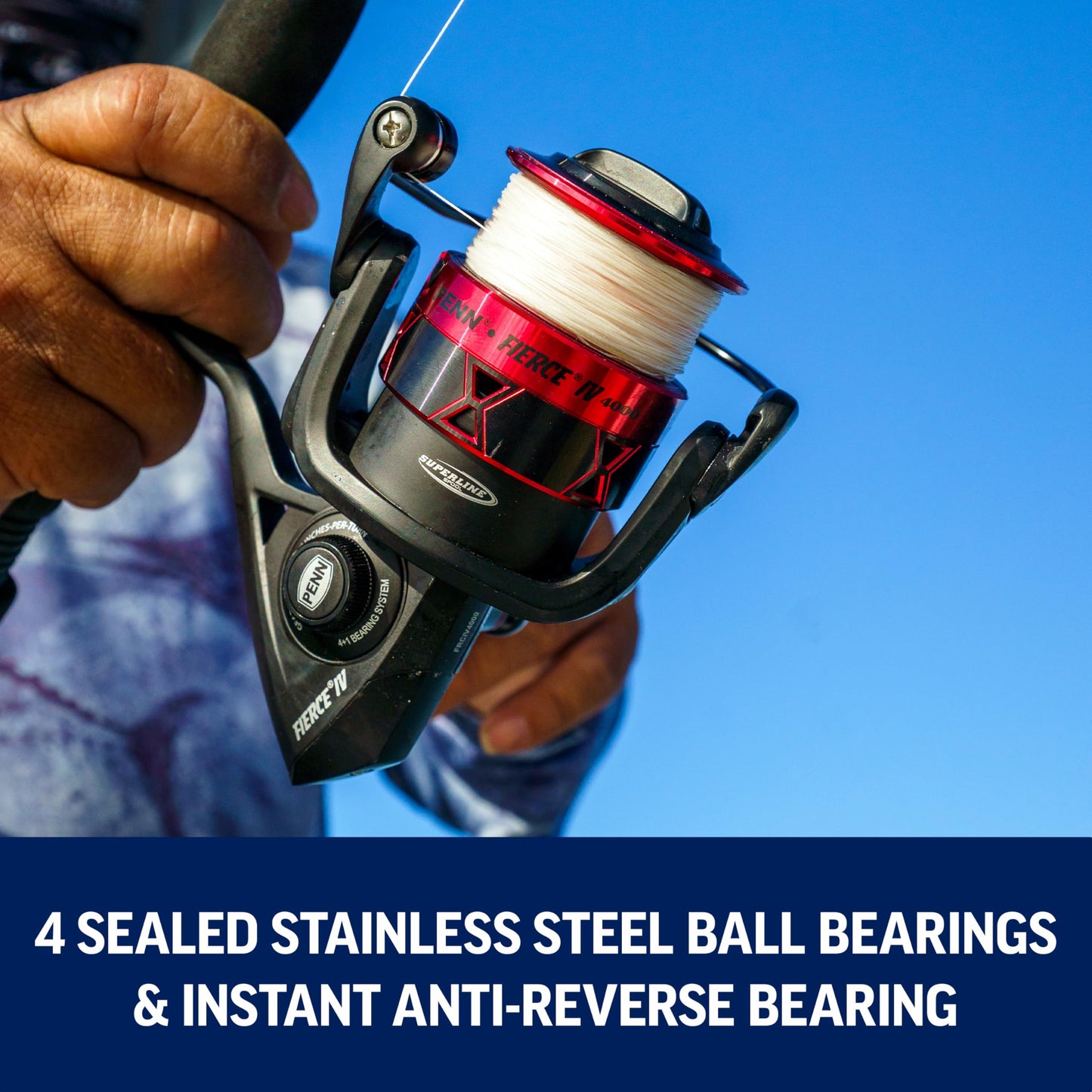 PENN Fierce IV Spinning Reel and Fishing Rod Combo
