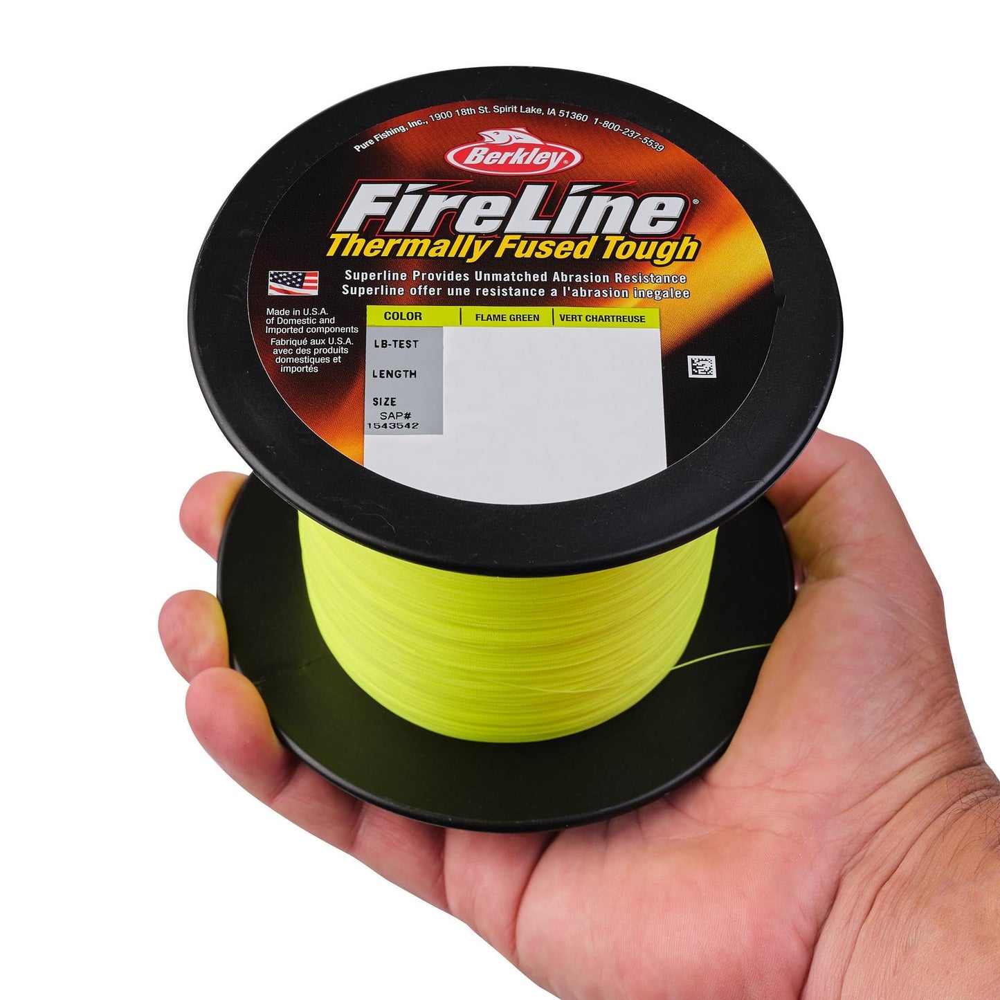Berkley FireLine® Superline, Crystal, 10lb | 4.5kg, 1500yd | 1371m Fishing Line, Suitable for Freshwater Environments