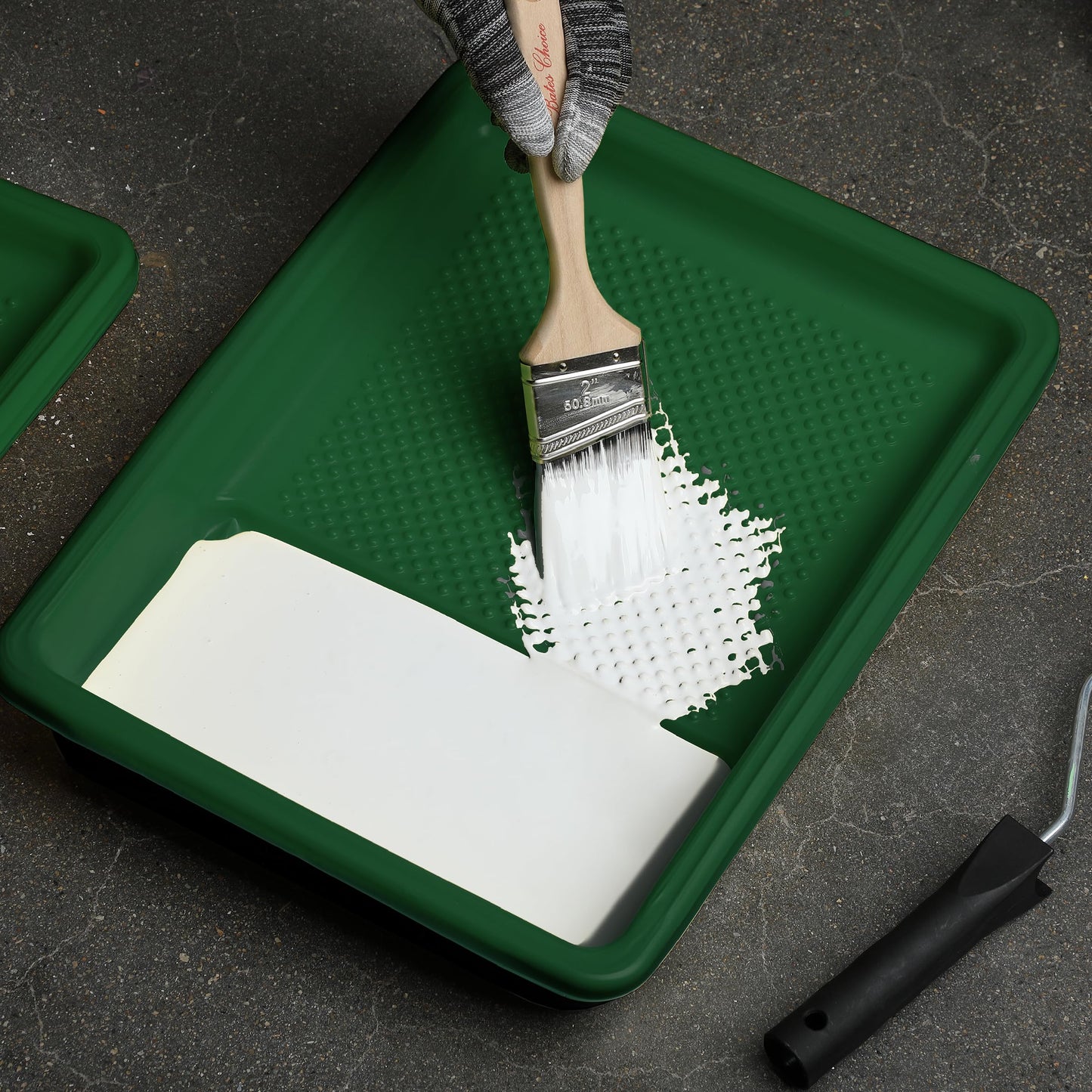 Bates- Paint Tray Liner, 9 Inch, 10 Pack, Paint Roller Tray, Disposable Plastic Paint Trays, Paint Pans Trays, Paint Supplies for House Painting, Roller Tray