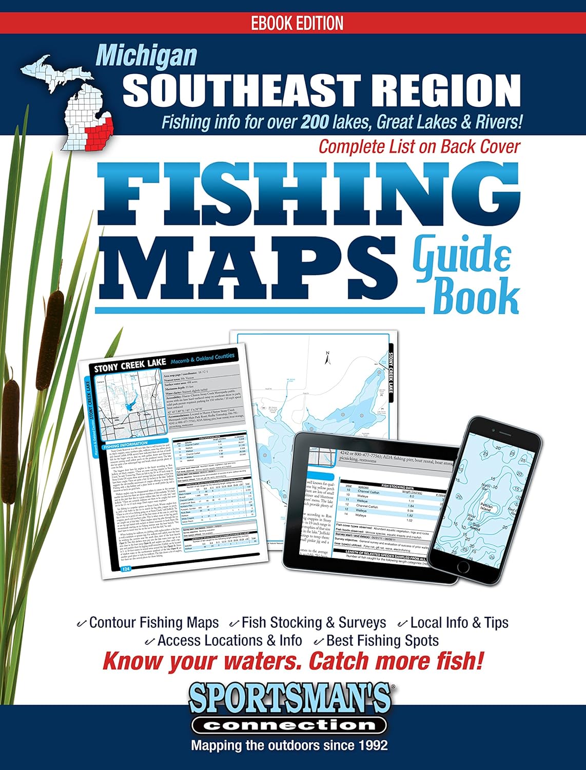 Michigan - Southeast Region Fishing Map Guide