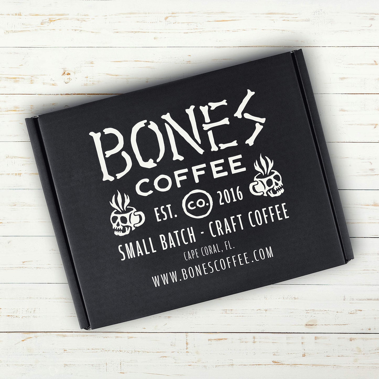 Bones Coffee Company World Tour Coffee Gift Set, 5 Packs Flavored Coffee, Medium Roast Low Acid, 4 Oz Ground