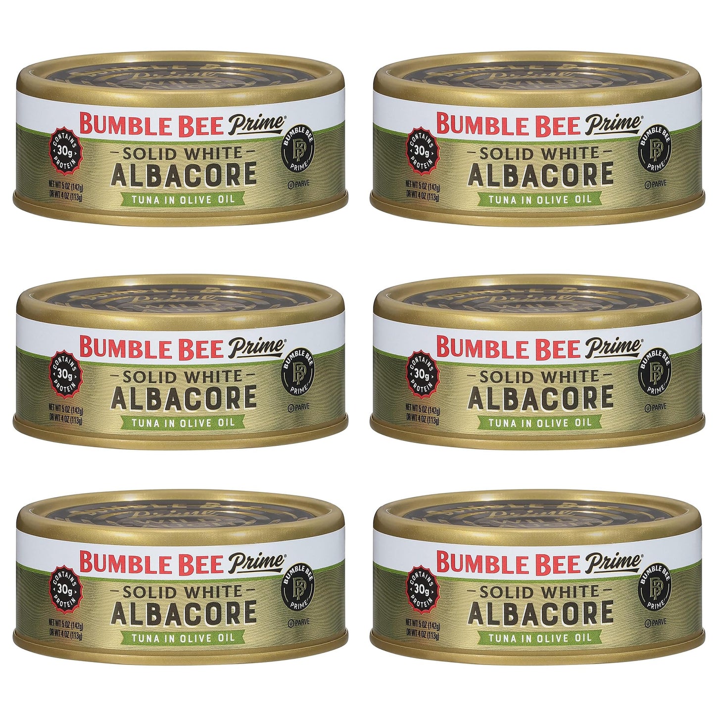 Bumble Bee Prime Atlantic Salmon, 5 oz Can - Premium Salmon - 24g Protein per Serving - Gluten Free & Kosher