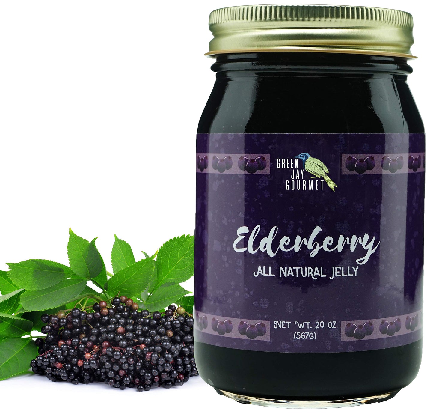 Green Jay Gourmet Spicy Jam Variety Pack - All-Natural Raspberry Jalapeno Jam, Strawberry Jalapeno Jam, Blackberry Jalapeno Jam - Vegan, Gluten-free Jam - No Preservatives - USA Made - 3 x 20 Ounces