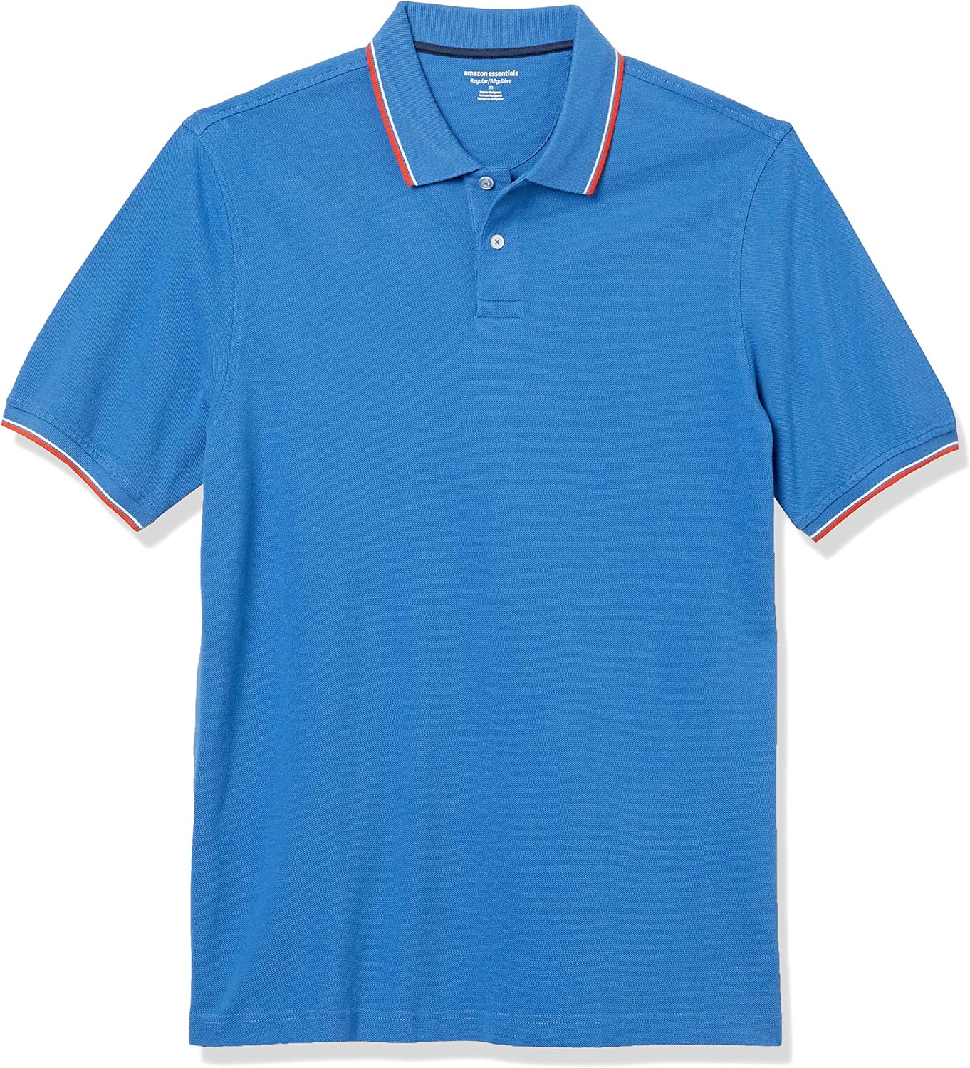 Amazon Essentials Men's Regular-Fit Short Sleeve Cotton Pique Polo Shirt (Available in Big & Tall)