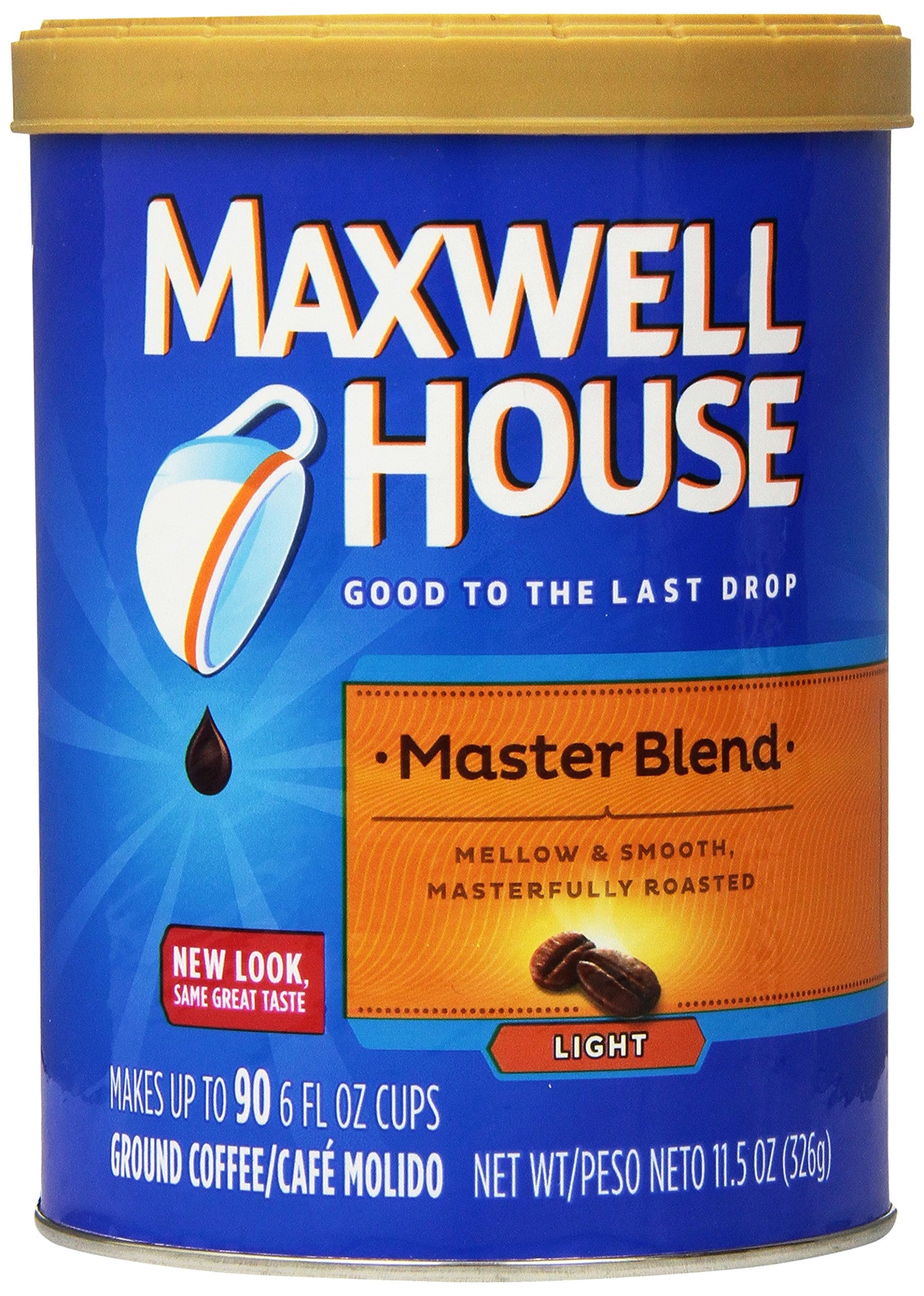 Maxwell House Breakfast Blend Mild Roast Ground Coffee, 38.8 oz Canister