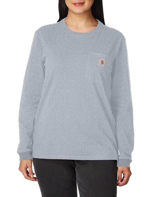 Carhartt Women's K126 Workwear Pocket Long Sleeve T-Shirt (Regular and Plus Sizes)