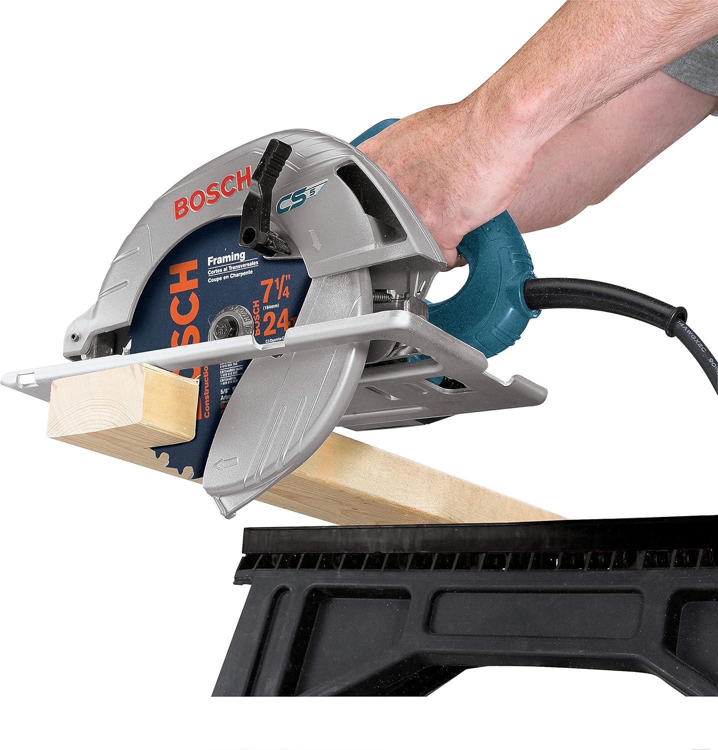 BOSCH CS5 120-Volt 7-1/4-Inch Circular Saw, Bosch Blue