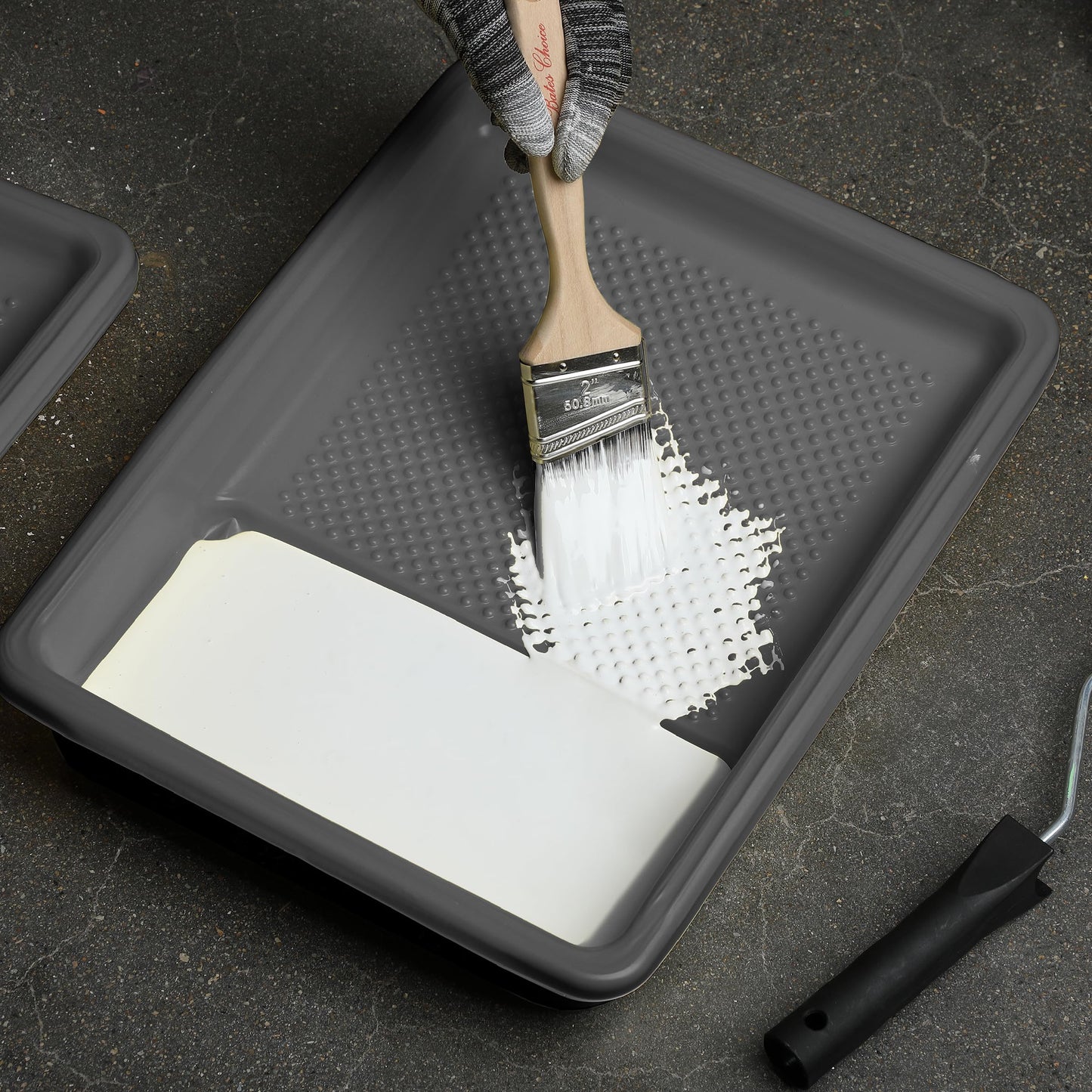 Bates- Paint Tray Liner, 9 Inch, 10 Pack, Paint Roller Tray, Disposable Plastic Paint Trays, Paint Pans Trays, Paint Supplies for House Painting, Roller Tray