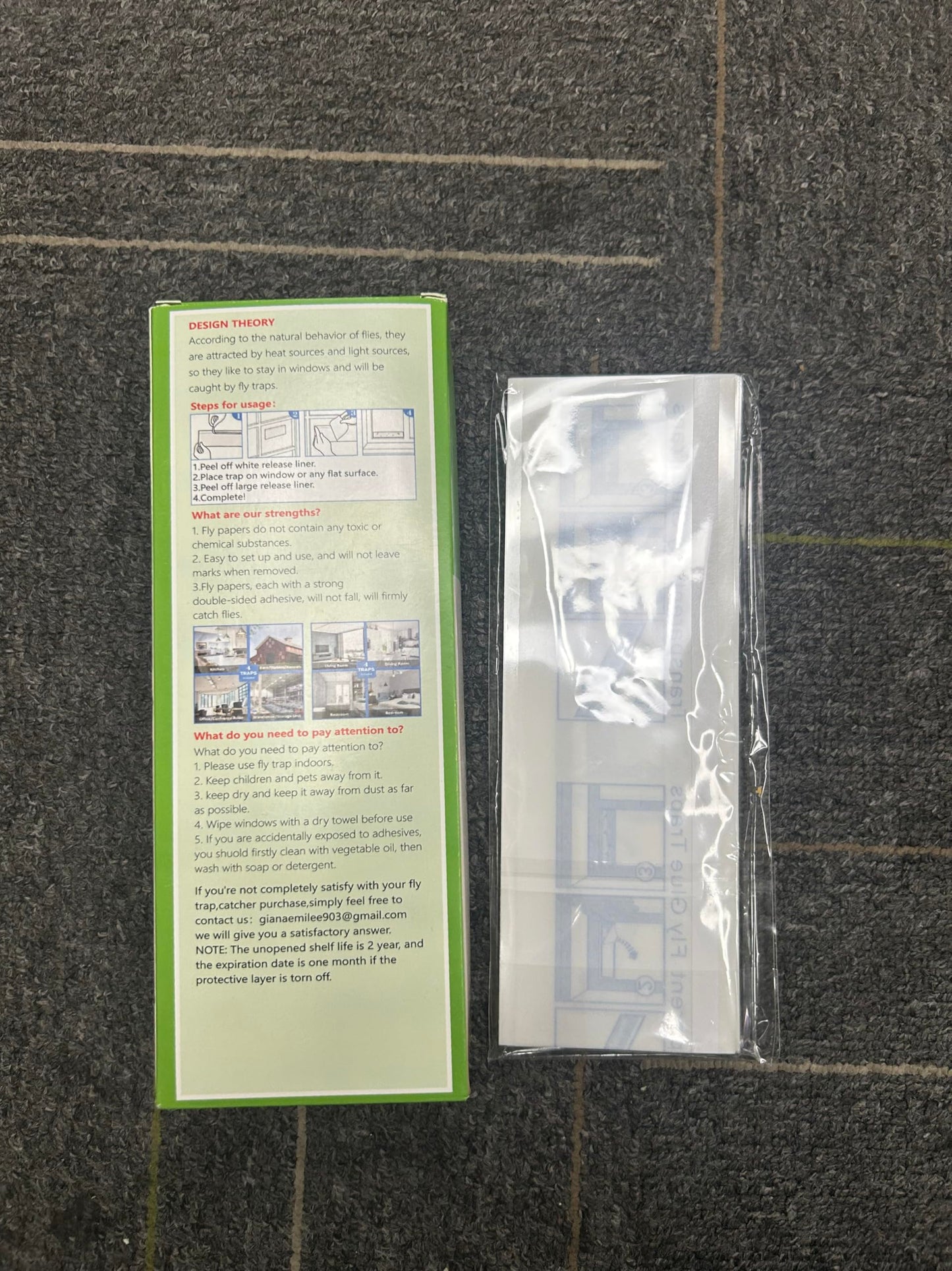 50 Pack Window Fly Traps, Fruit Fly Traps for Indoors, Fly Paper Sticky Strips, Fly Traps for Indoors Clear
