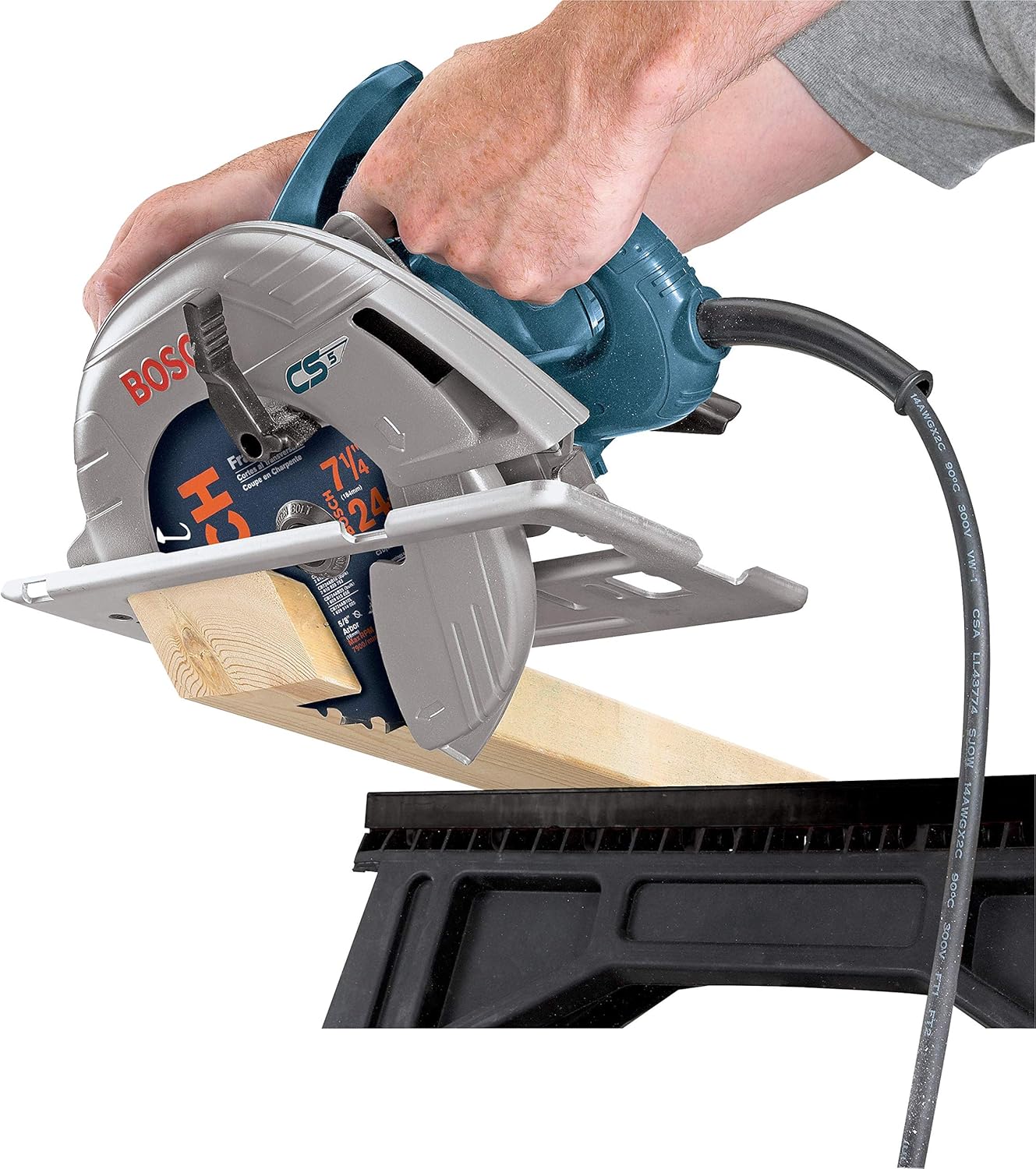 BOSCH CS5 120-Volt 7-1/4-Inch Circular Saw, Bosch Blue