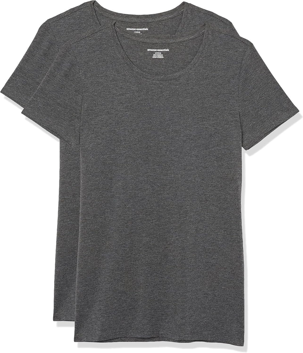 Amazon Essentials Women's Regular-Fit Short-Sleeve T-Shirt (Crewneck and V-Neck Options), Multipacks