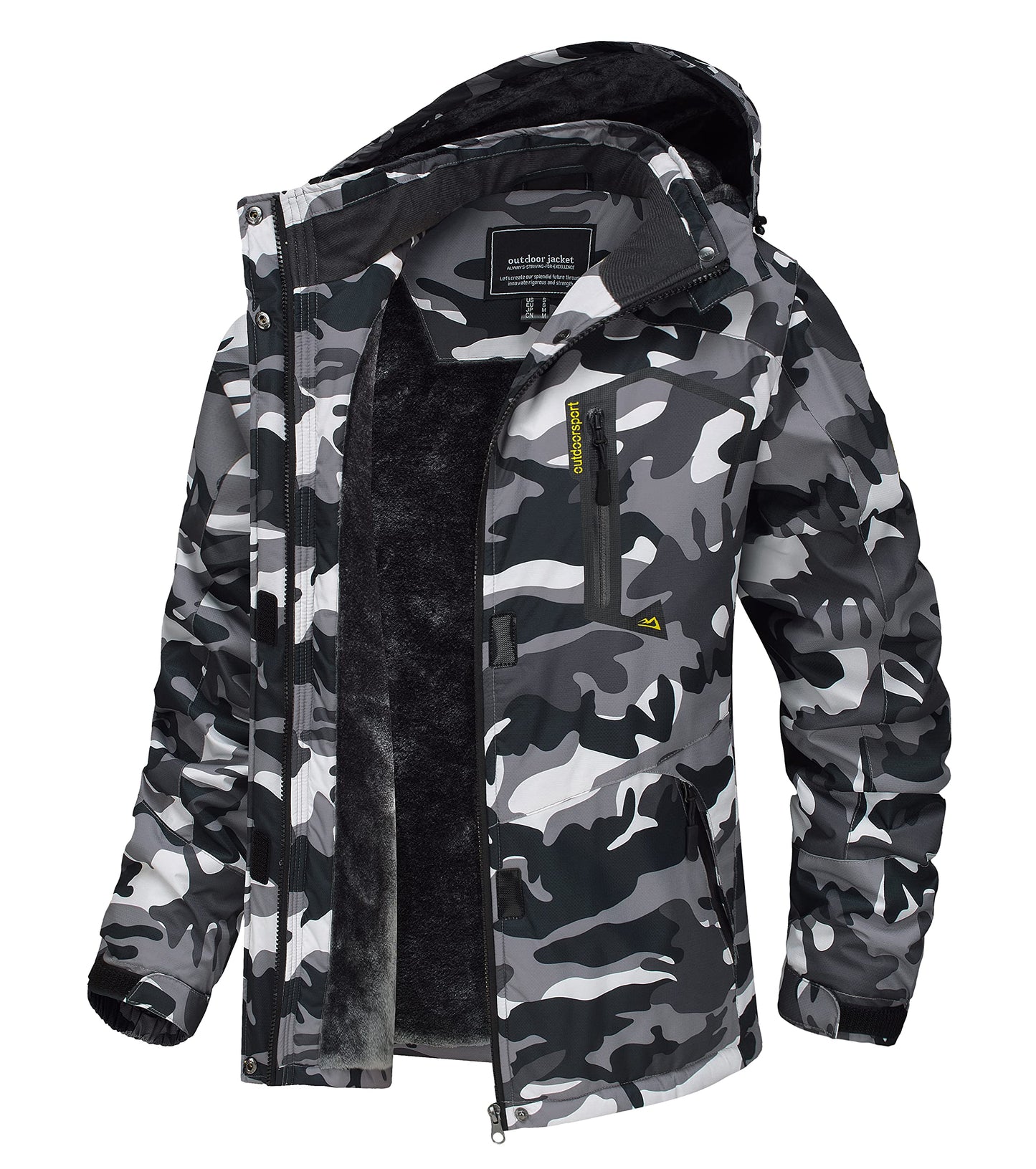 TACVASEN Women's Winter Jacket Waterproof Ski Jacket Hooded Fleece Lined Warm Snow Coat Mountain Windproof Rain Windbreaker
