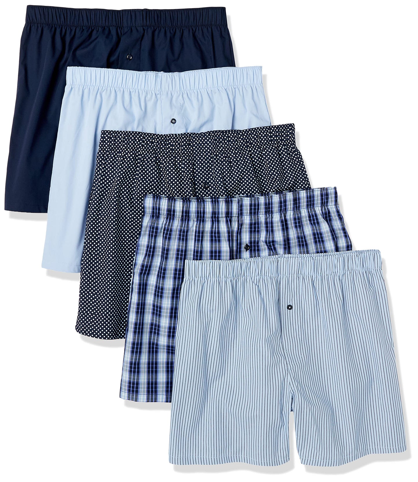 Amazon Essentials Men's Woven Cotton Boxer Short Underwear (Available in Big & Tall)
