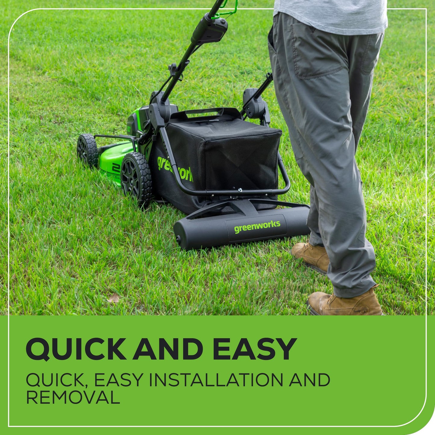 Greenworks 80V 21" Brushless Cordless (Push) Lawn Mower (75+ Compatible Tools), (2) 2.0Ah Batteries and 30 Minute Rapid Charger Included