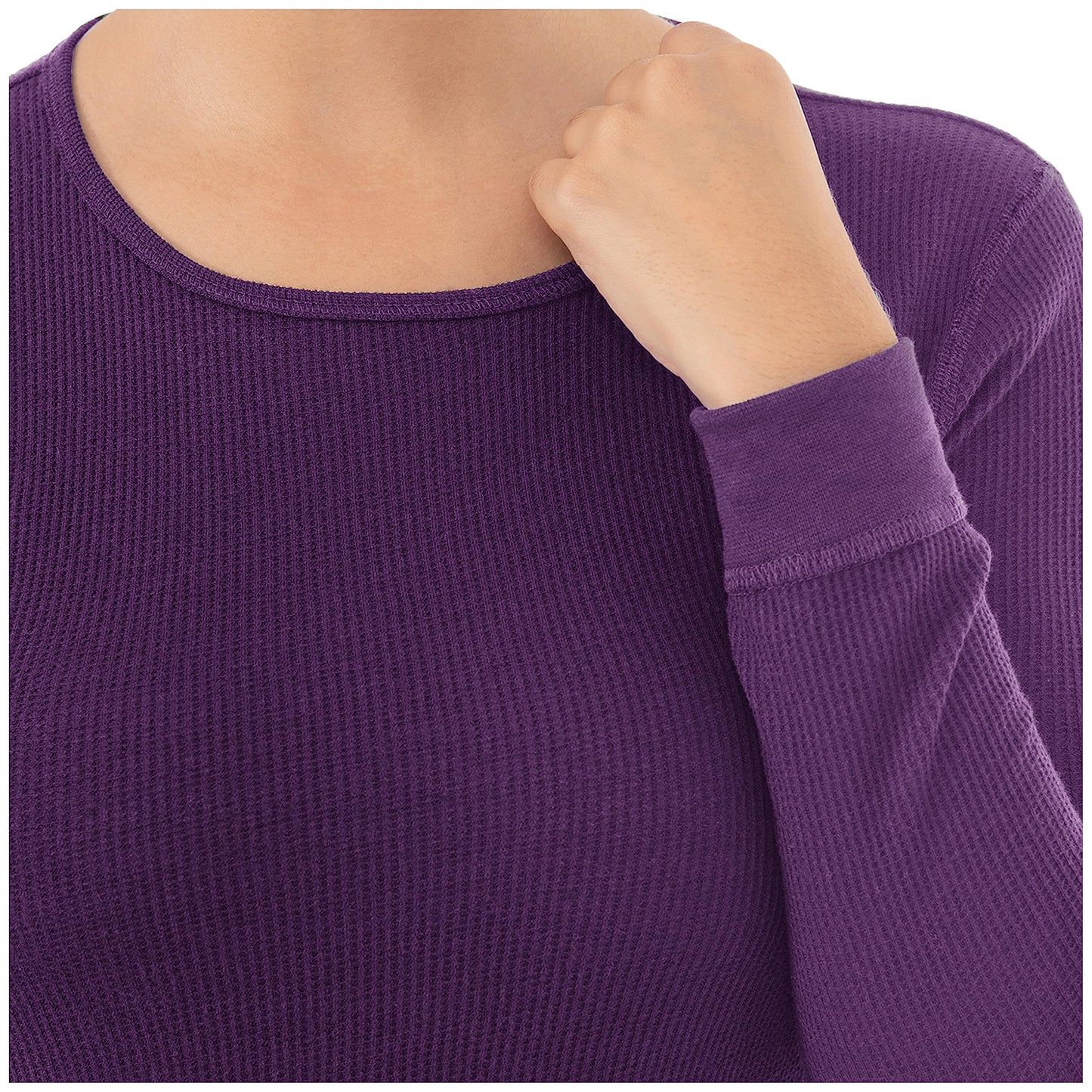 Fruit of the Loom Women's Micro Waffle Premium Thermal Underwear Tee Shirt