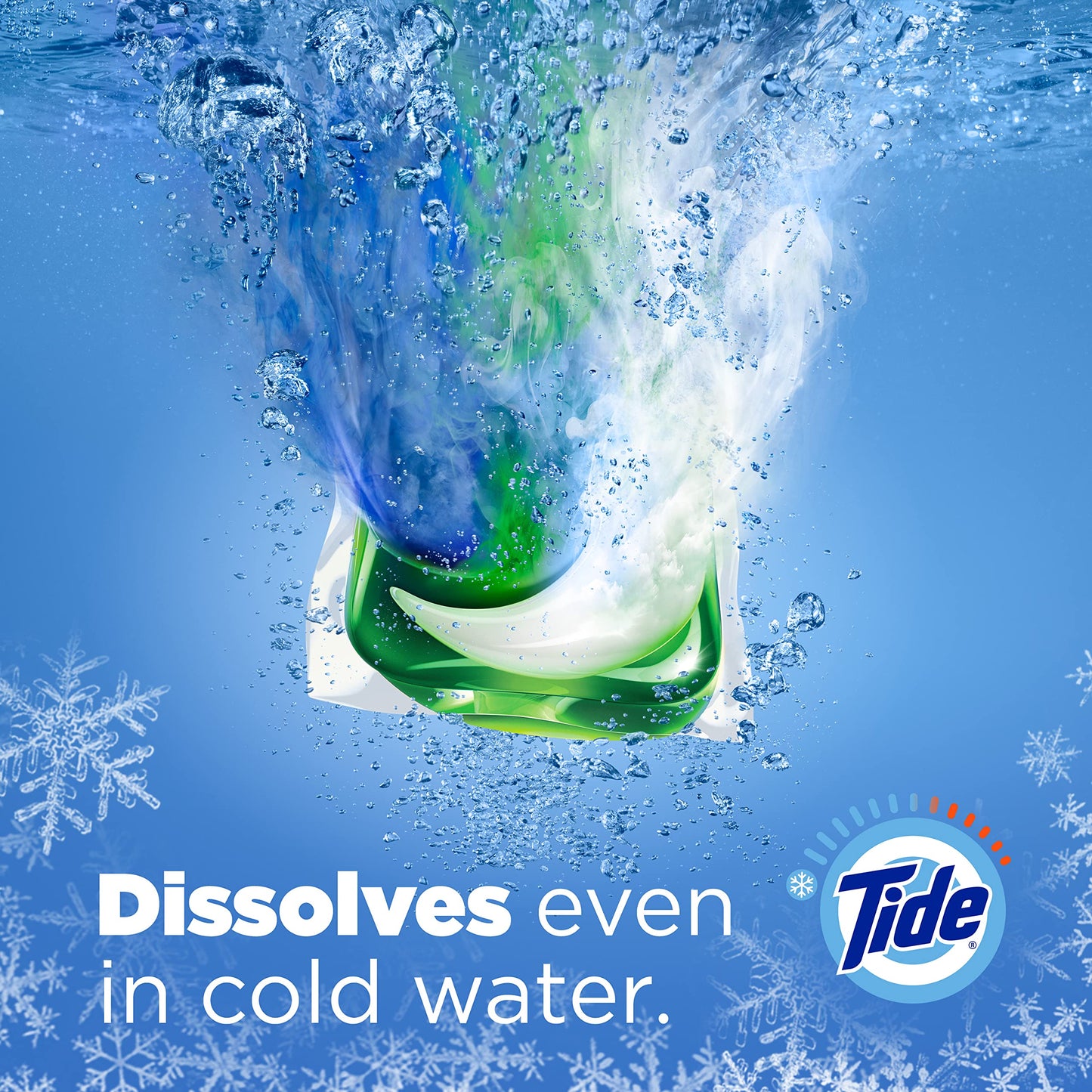 Tide PODS Liquid Laundry Detergent Soap Pacs, HE Compatible, Powerful 3-in-1 Clean in one Step, Built in Stain Removers, Spring Meadow Scent, 76 Count