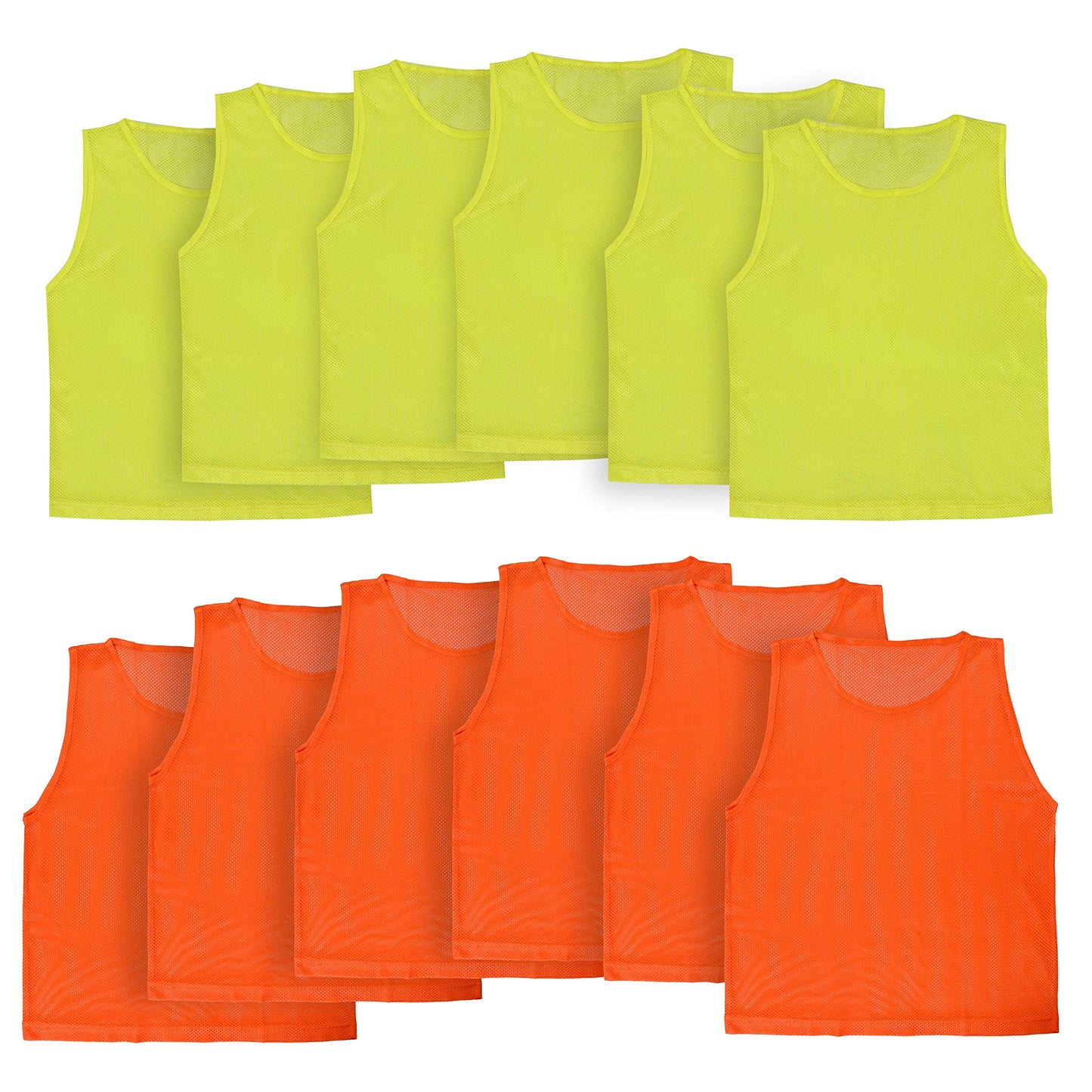 Athllete Youth & Adult Soccer Pinnies, Mesh Practice Jerseys, 12 Pennies for Sports