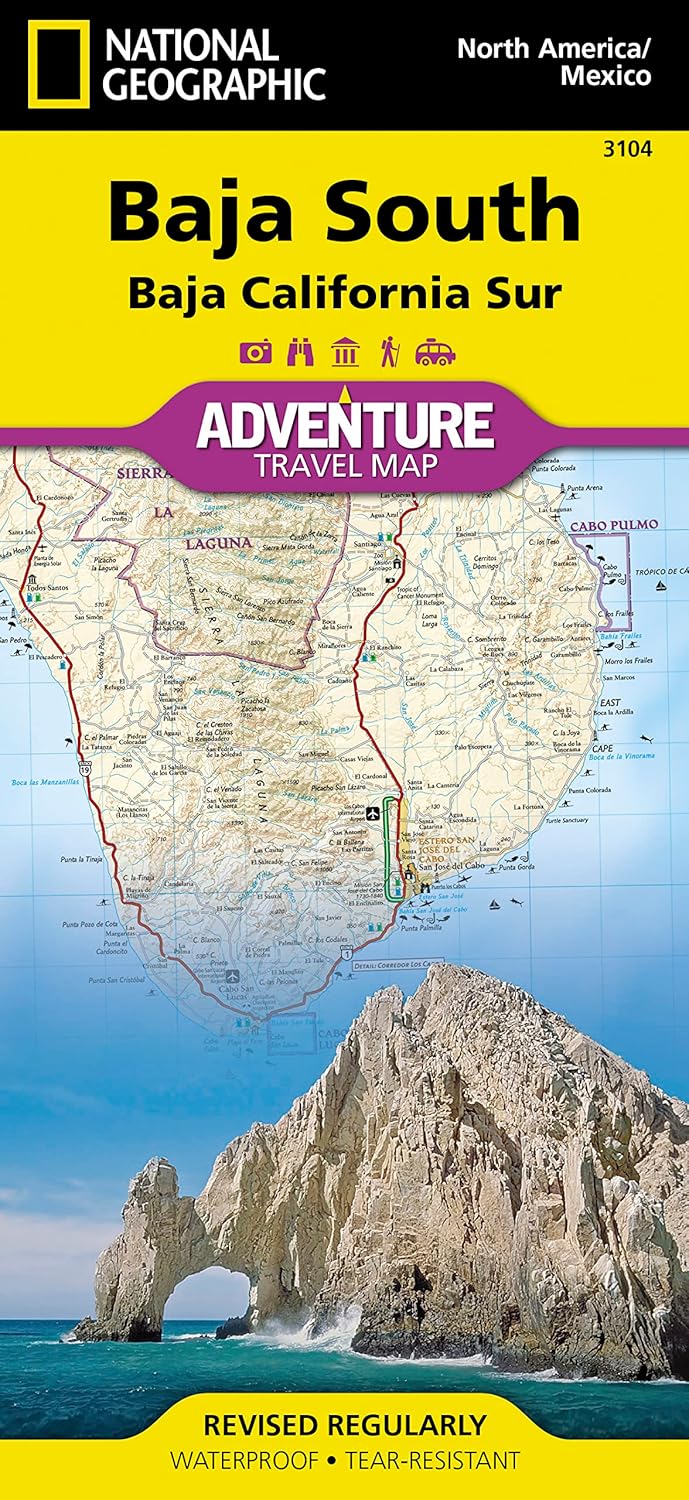 Baja South: Baja California Sur Map [Mexico] (National Geographic Adventure Map, 3104)