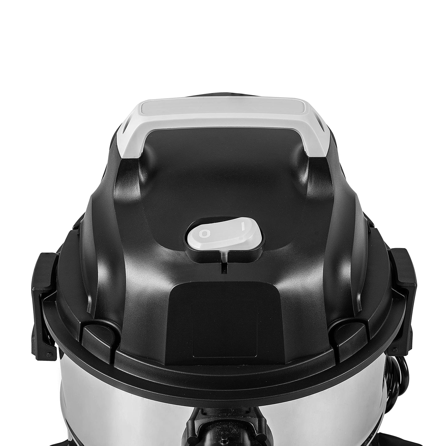 Amazon Basics Wet Dry Shop Vacuum Cleaner, 4 Gallon, 3 HP Stainless Steel, Grey/Black