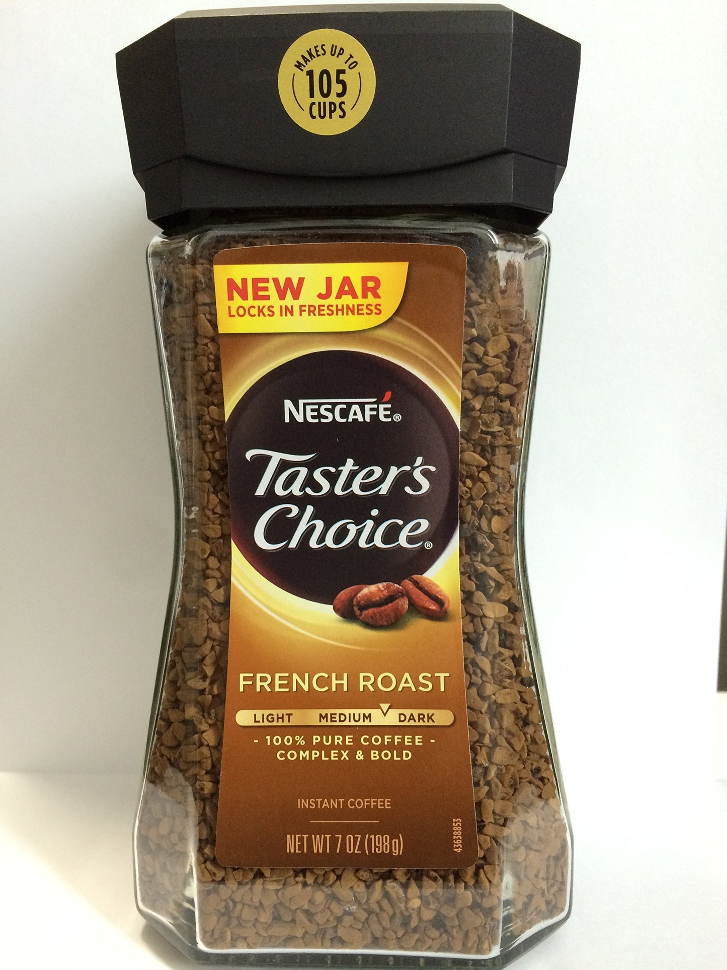 NESCAFÉ Taster's Choice Instant Coffee Light Medium Roast, House Blend, 2 Jars (7 Oz Each)