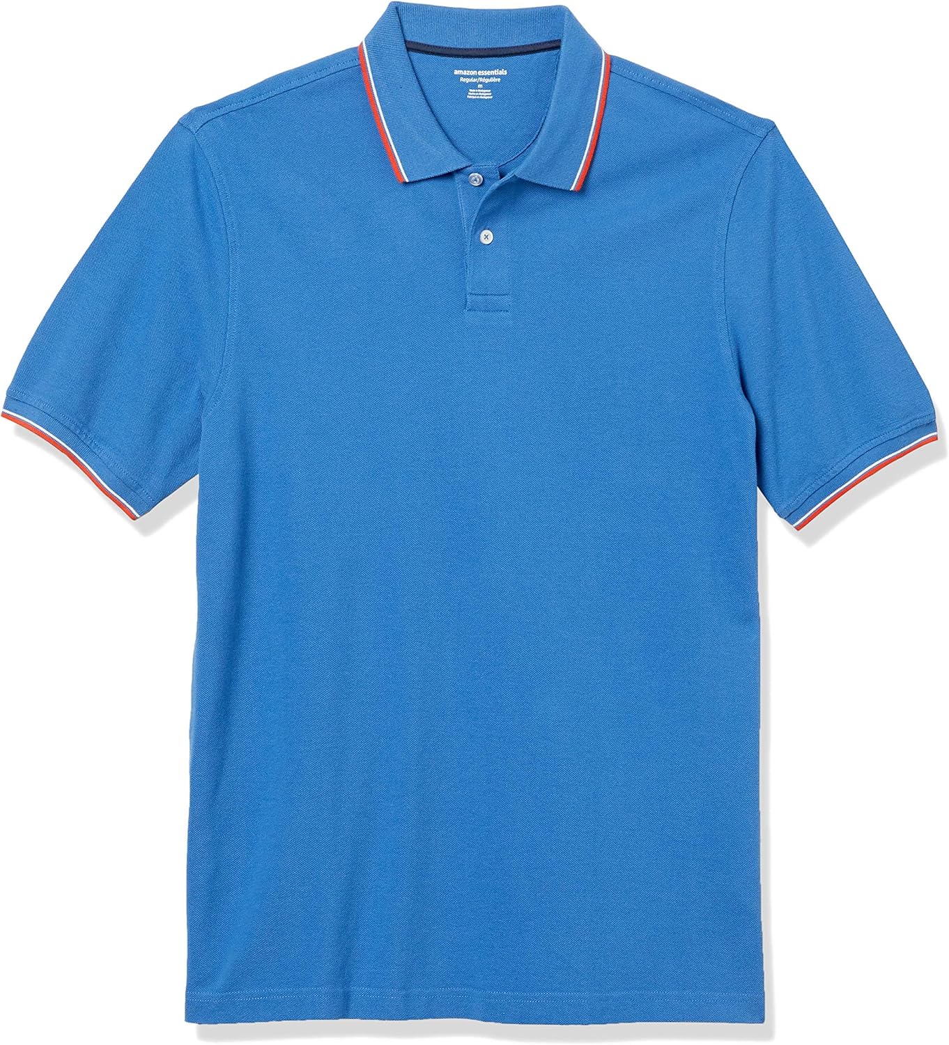 Amazon Essentials Men's Regular-Fit Short Sleeve Cotton Pique Polo Shirt (Available in Big & Tall)