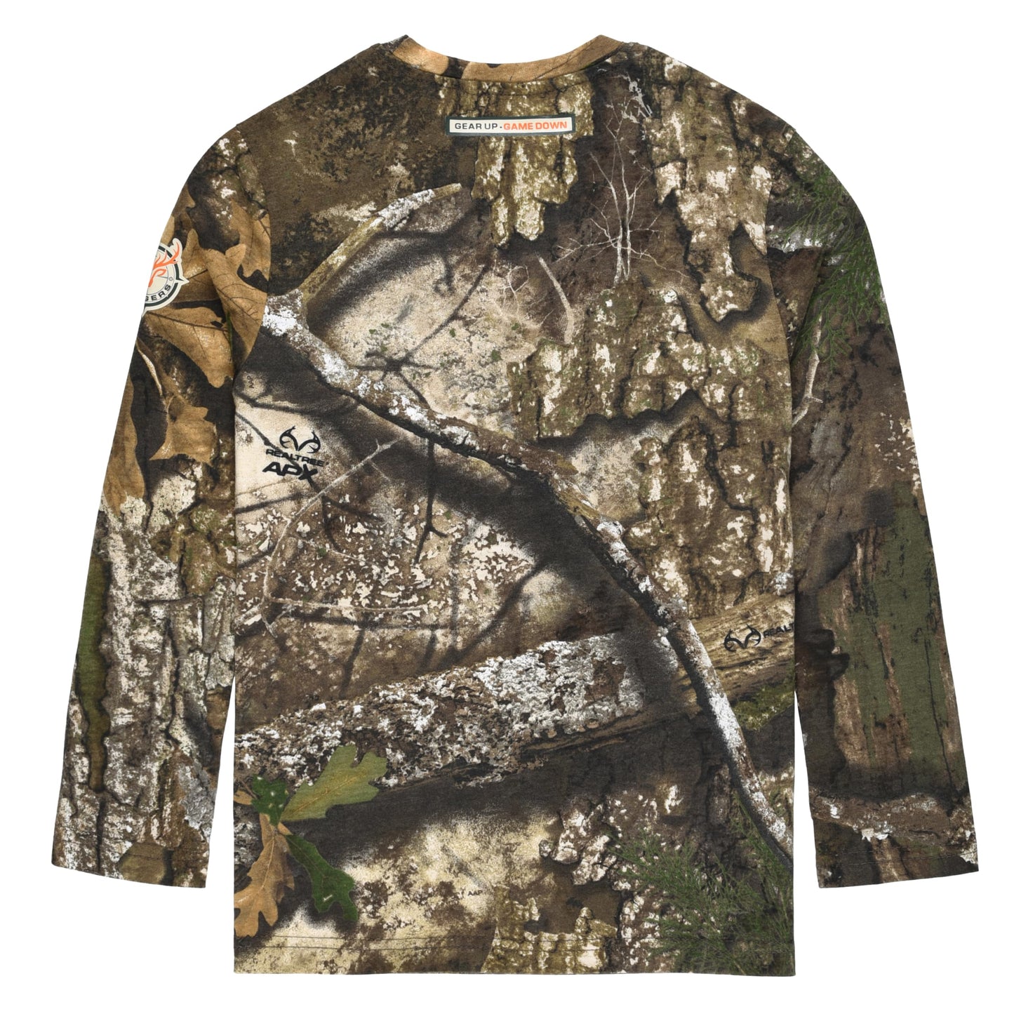 Realtree and Mossy Oak Authentic Youth Camouflage Pattern Long Sleeves Crewneck Tee Shirts for Kids