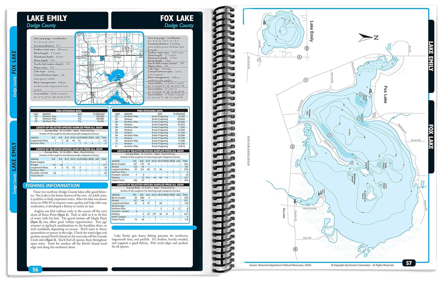 Southern Wisconsin Fishing Map Guide