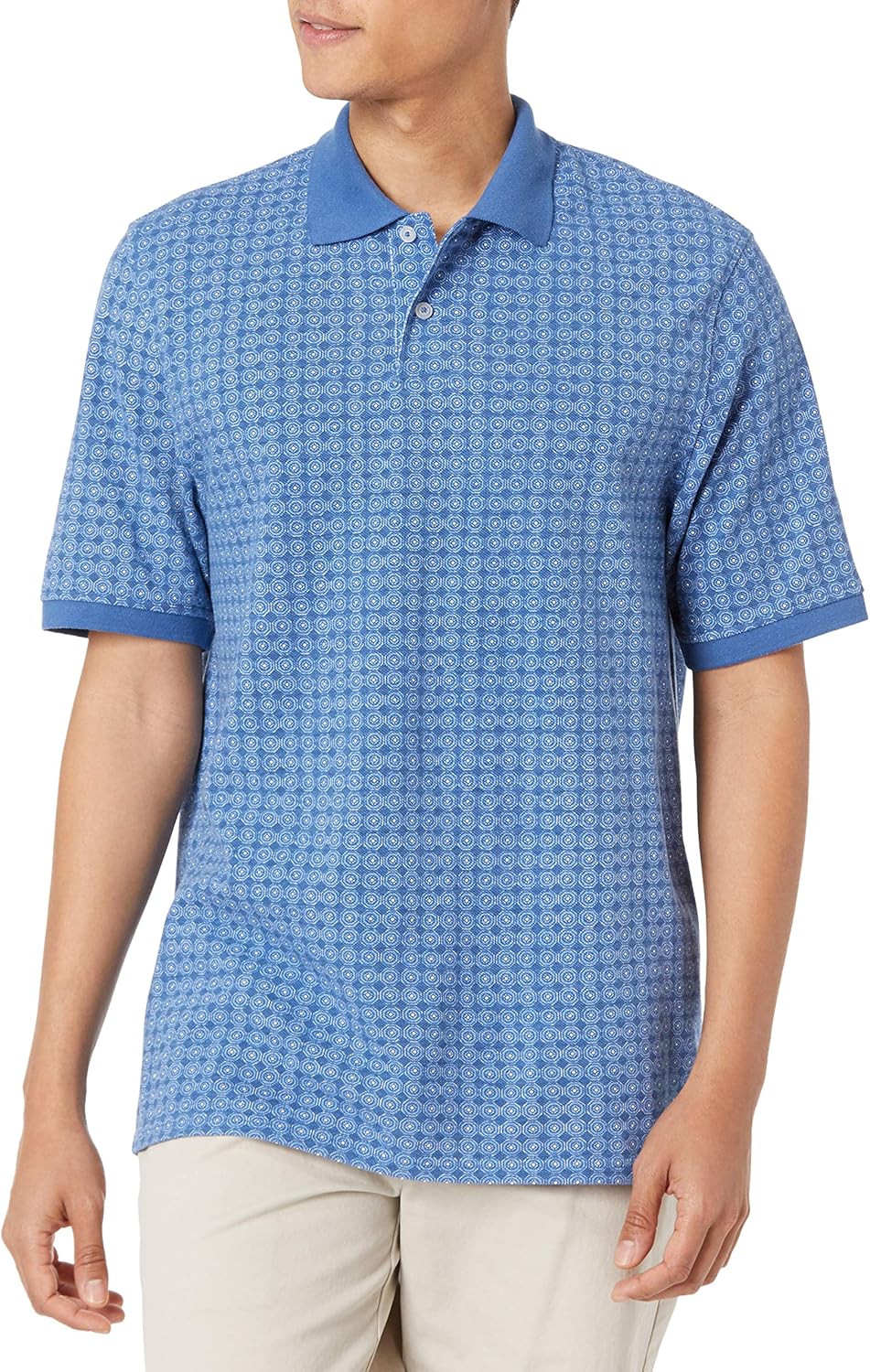Amazon Essentials Men's Regular-Fit Short Sleeve Cotton Pique Polo Shirt (Available in Big & Tall)