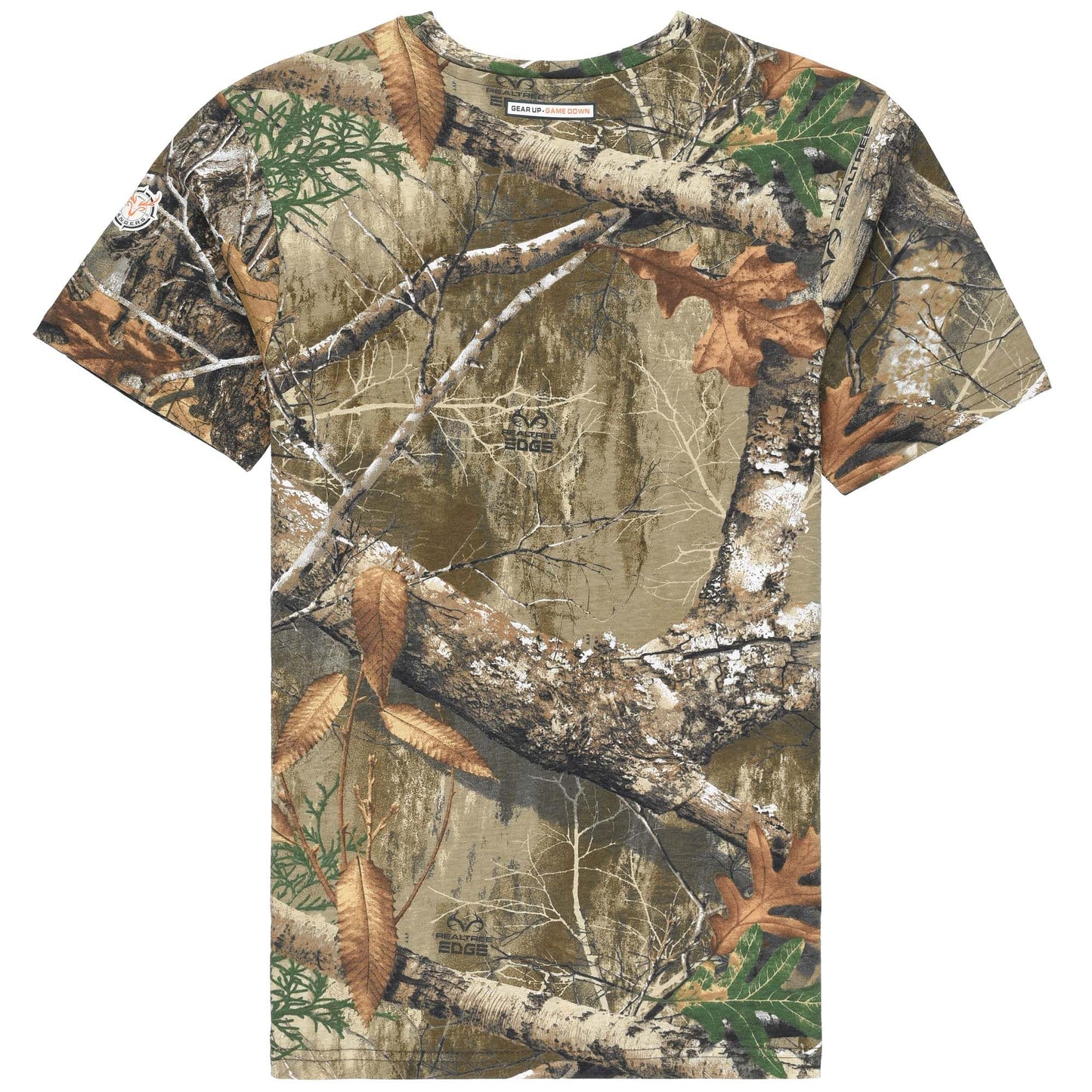 Authentic Realtree and Mossy Oak Camouflage Crewneck Unisex Adult Short Sleeve Tee Shirt