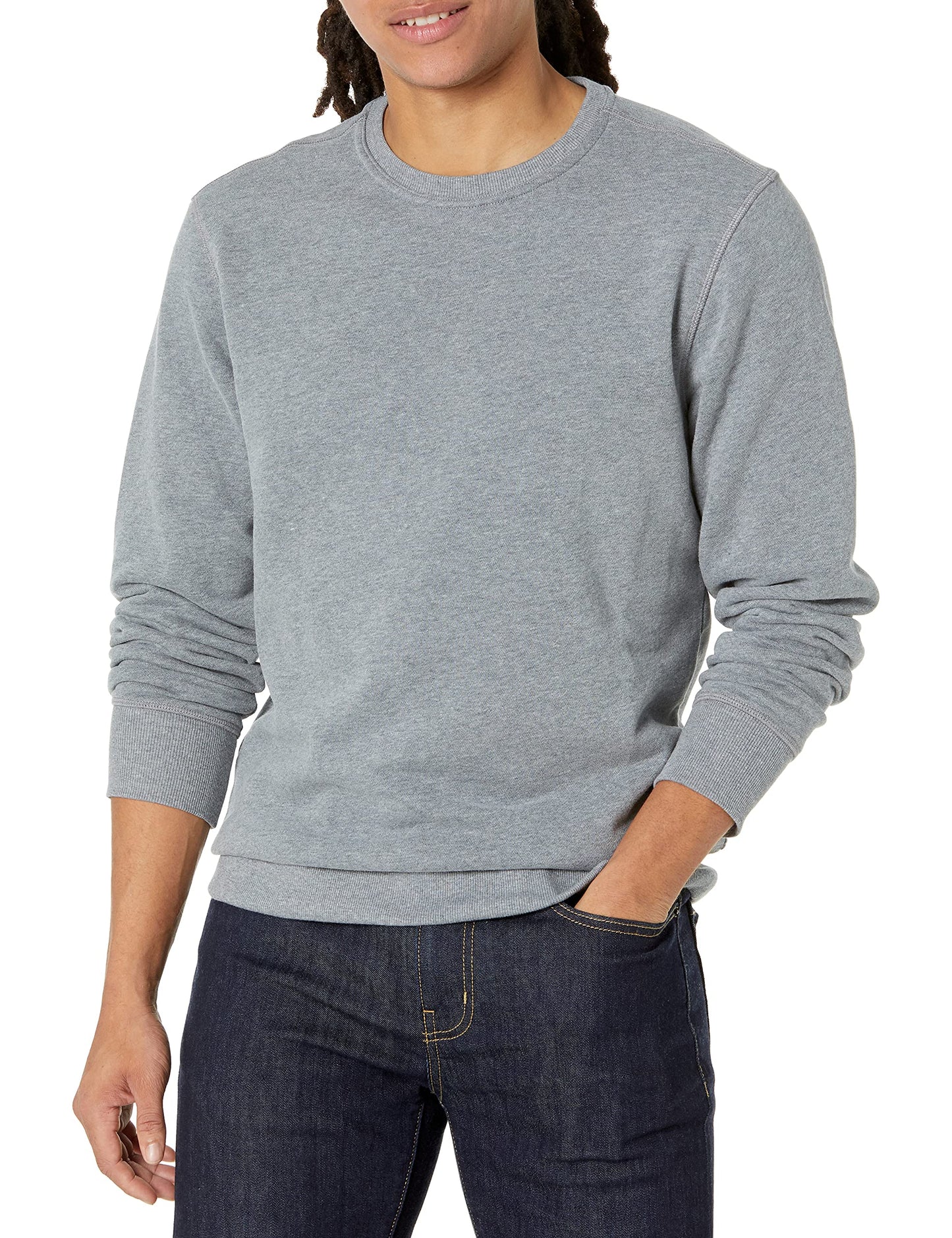 Amazon Essentials Men's Fleece Crewneck Sweatshirt (Available in Big & Tall)