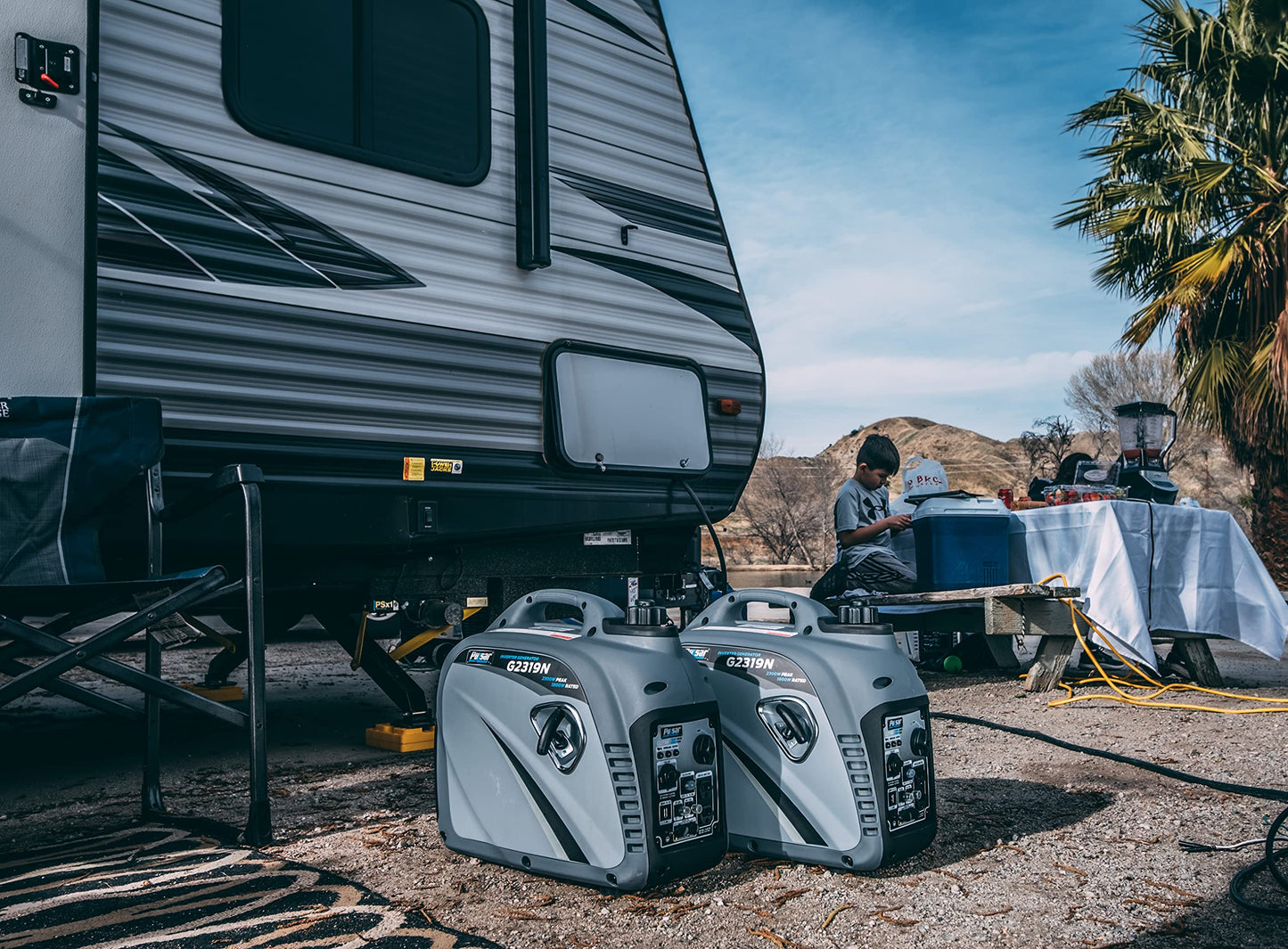 Pulsar Products GD400BN, 4000W Portable super-quiet Dual Fuel & Parallel Capability, RV-Ready, CARB Compliant