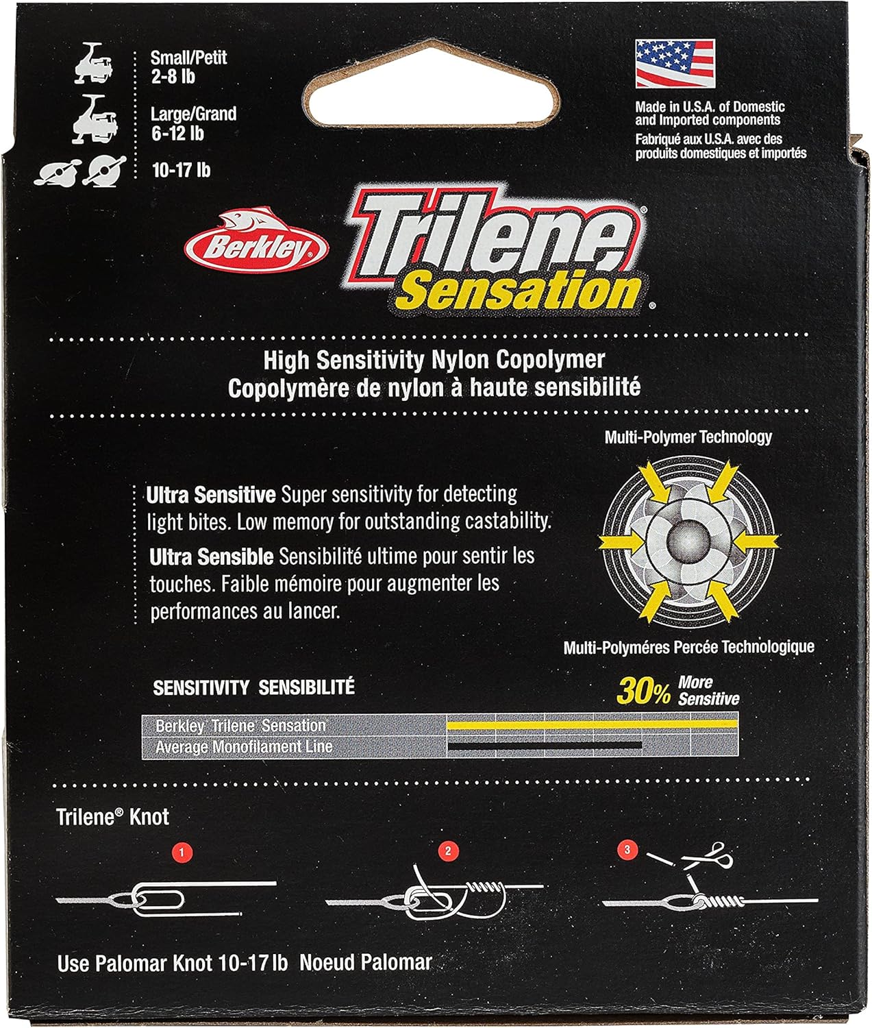 Berkley Trilene® Sensation, Low-Vis Green, 4lb | 1.8kg Monofilament Fishing Line, Suitable for Freshwater Environments