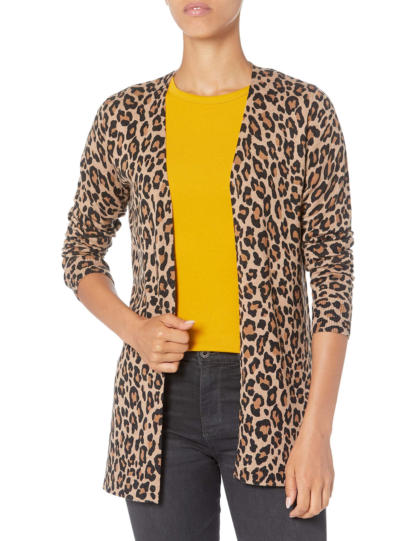 Amazon Essentials Women's Lightweight Long Sleeve Open-Front Cardigan Sweater (Available in Plus Size)